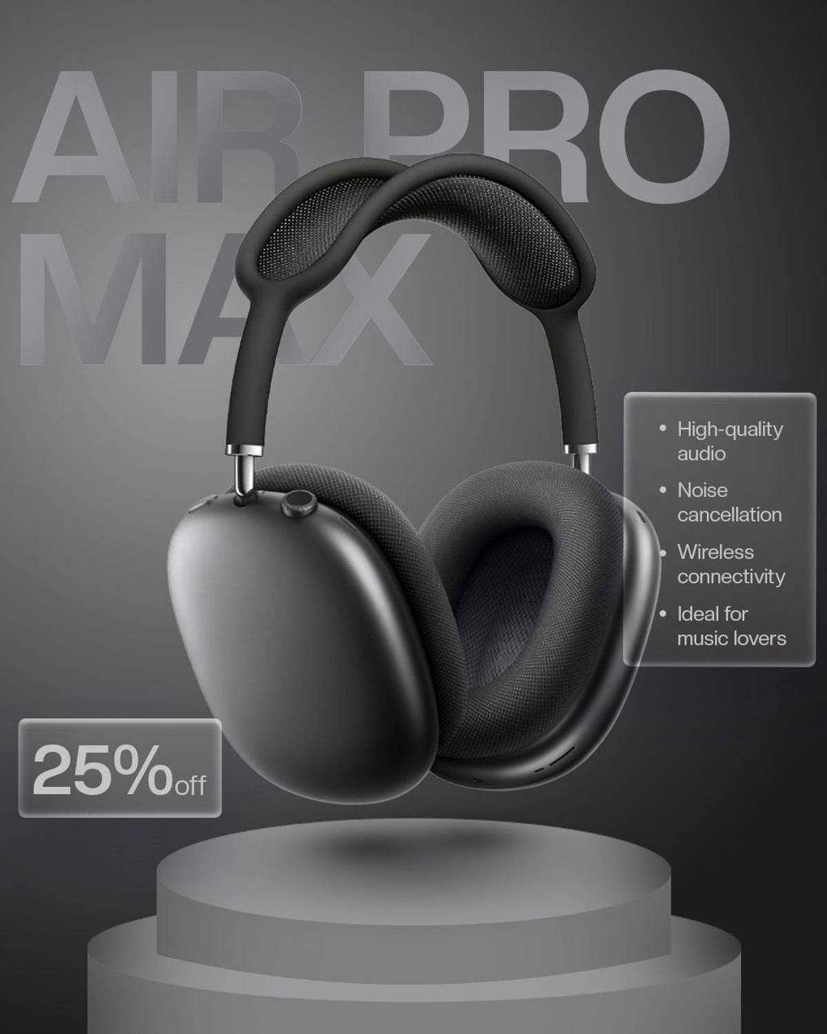 SOUNDBUZZ Airwave Max Headset Black Colour Bluetooth Headset (Bla