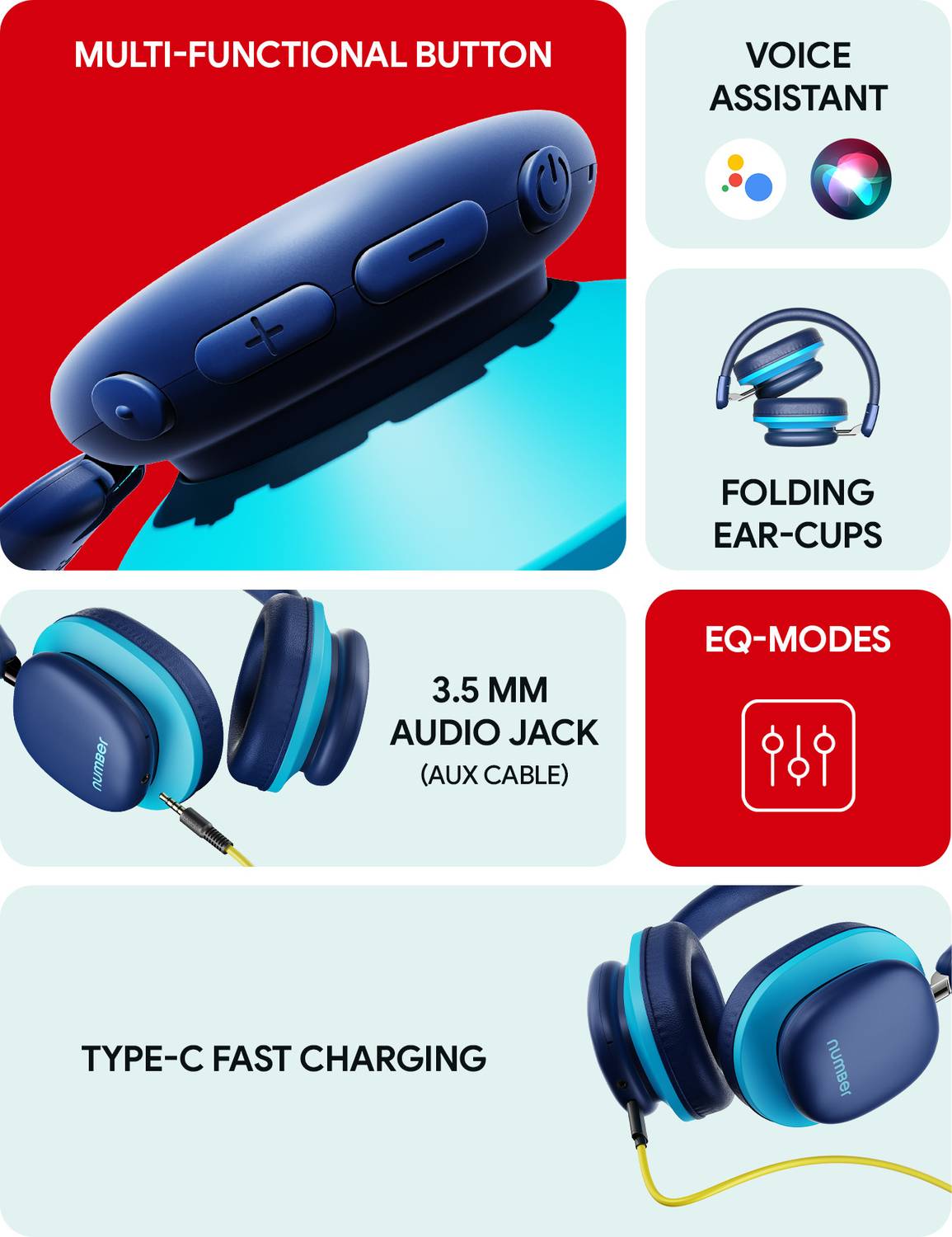 Number Headit Pro 100H Gaming Headset - Image 3