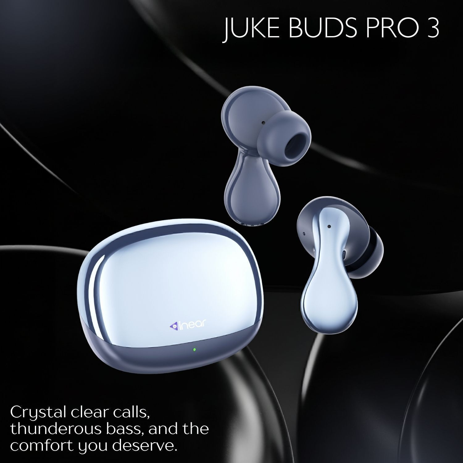 Image of inear Juke Buds Pro3 Wireless Earbuds Bluetooth V6.0 TWS Super Pods 10mm Driver Bass Bluetooth