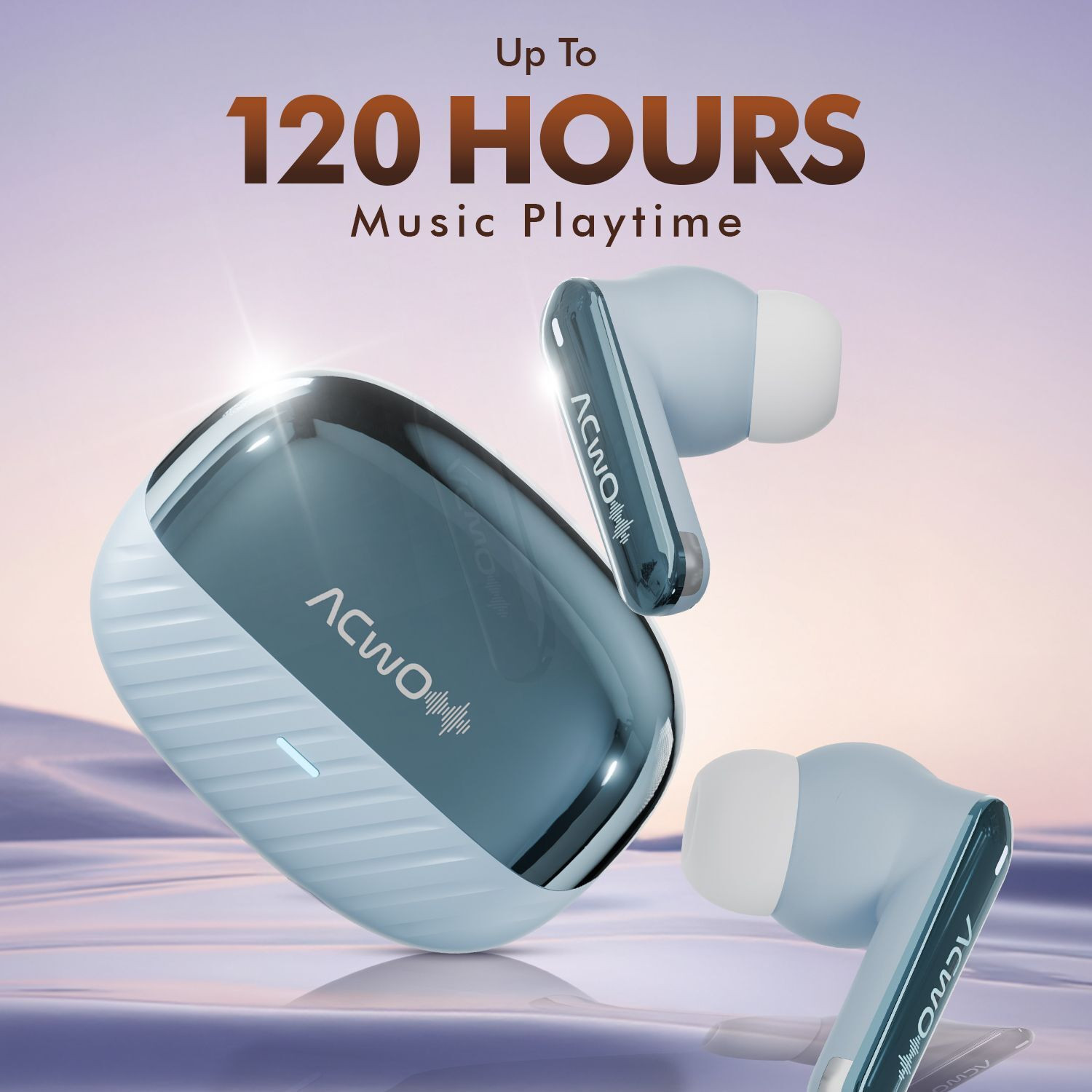 Image of ACwO DwOTS 333 Hybrid ANC 48dB, 120H Playtime, 6 Mic ANC, 10mm Driver, Dual Pairing Bluetooth