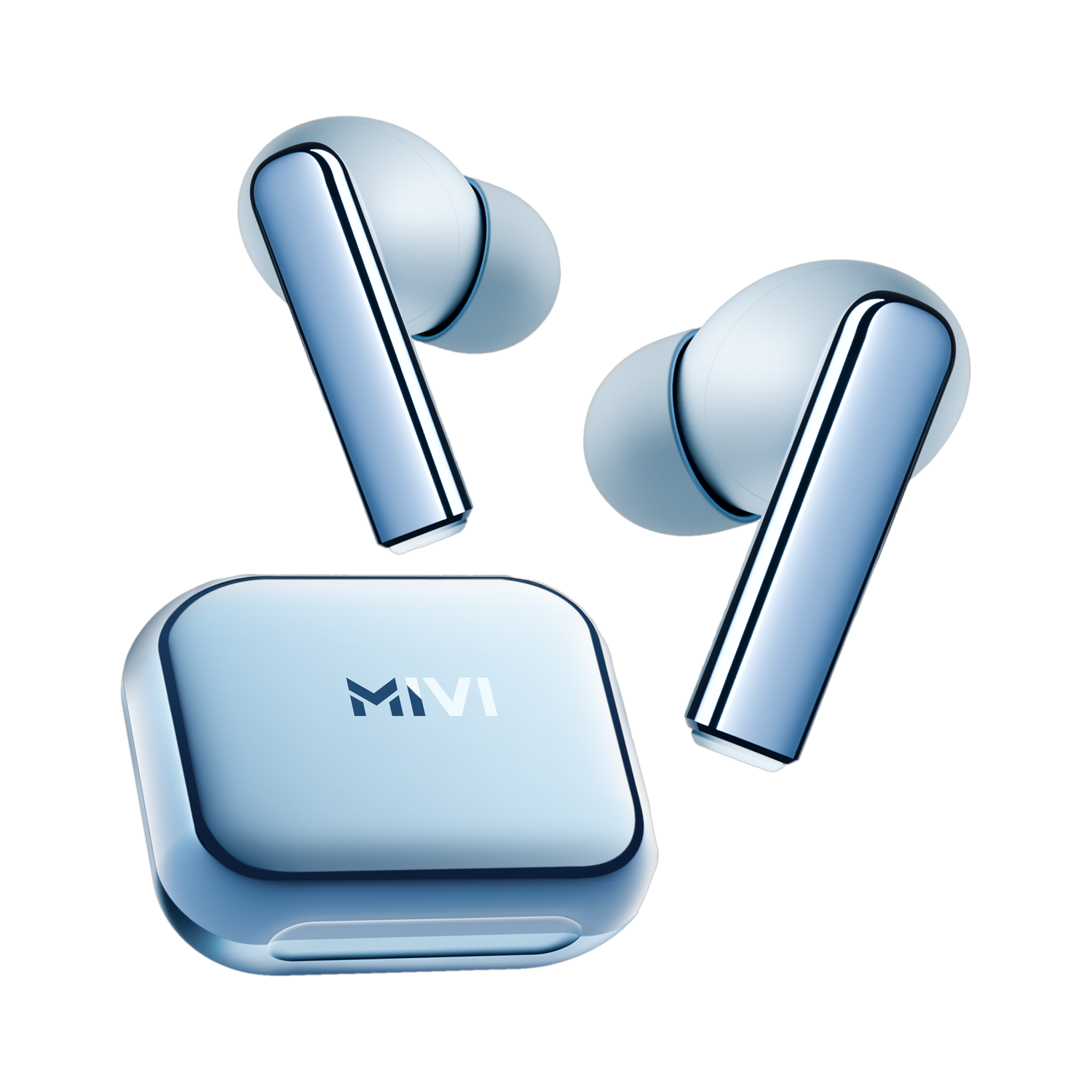 Mivi DuoPods i3 TWS,13mm Bass,45+H Playtime,AI ENC,Low Latency,Type C,5.3 BT Bluetooth