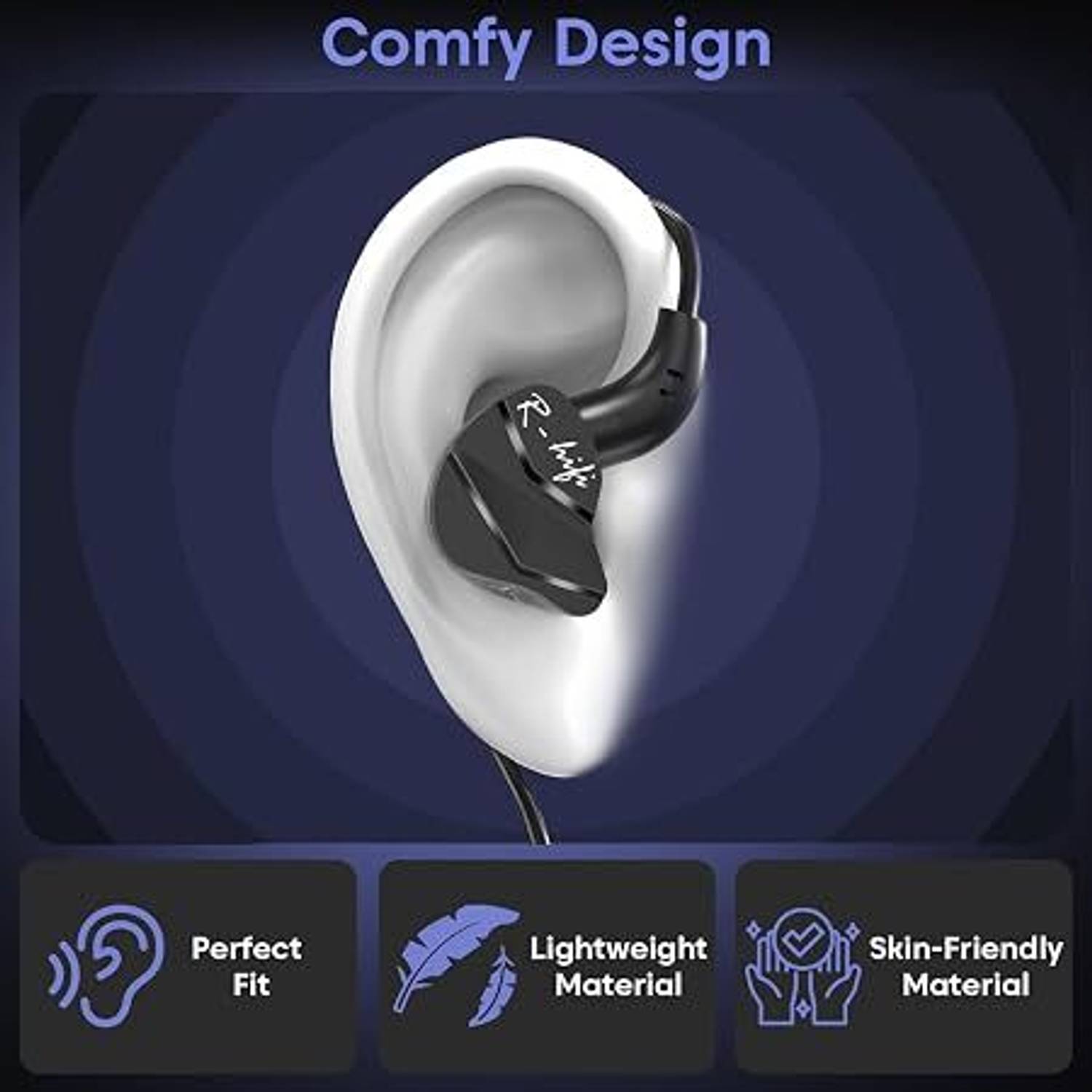 sounce Wired Earphones with Detachable Boom Mic - Image 3