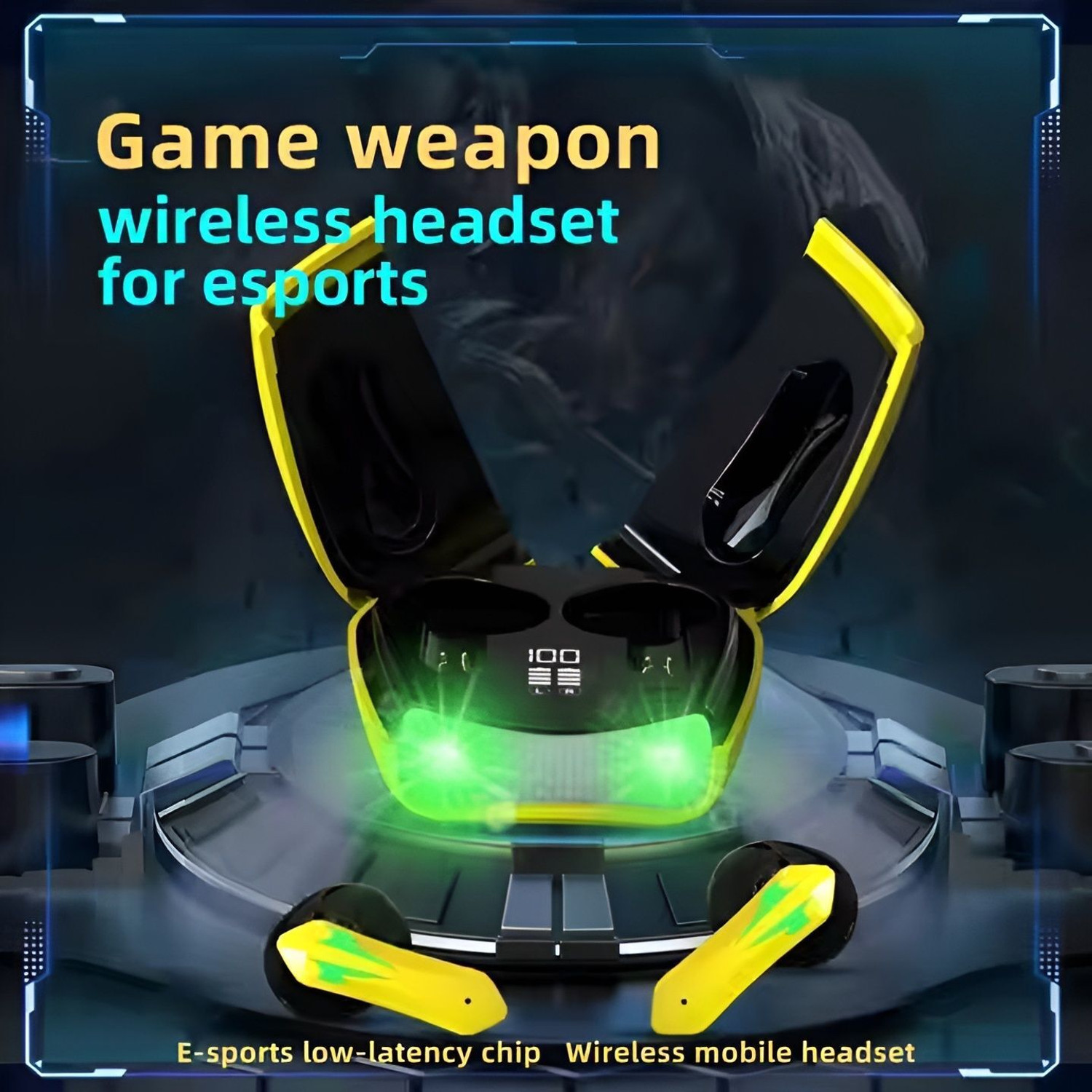 Image of SANNO WORLD D41 Gaming Earbuds with 35MS Low Latency, 13MM DRIVERS & 50H PlayTime-M96 Bluetooth