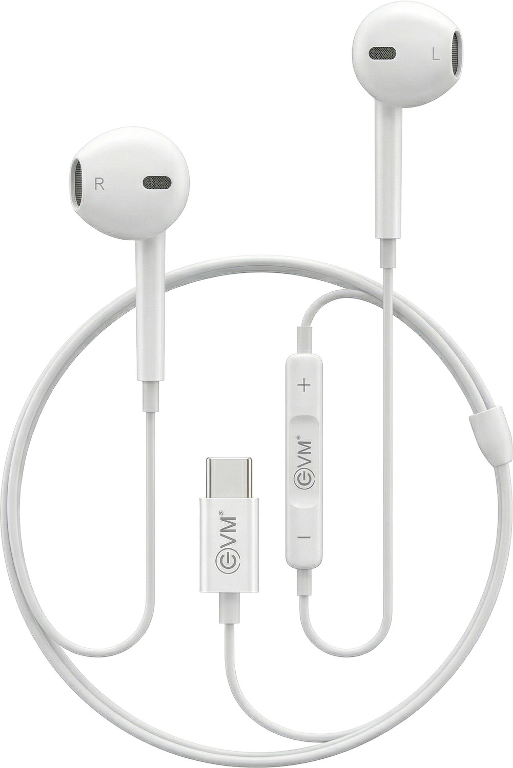 Image of EVM Type-C Earphones [New Launch] Hi-Res Audio, Mic | Noise Isolation | Android iOS Wired