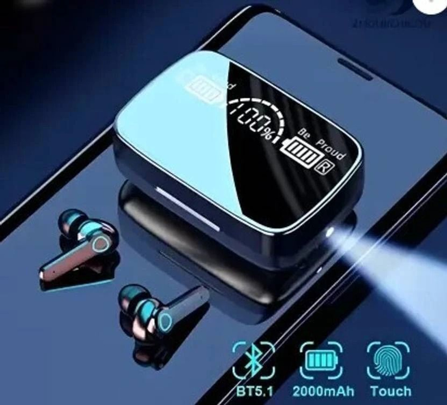 Image of GWALBROS New Edition TWS M19 Gaming Earbuds Bluetooth 5.0 Wireless LED Digital Display F7 Bluetooth