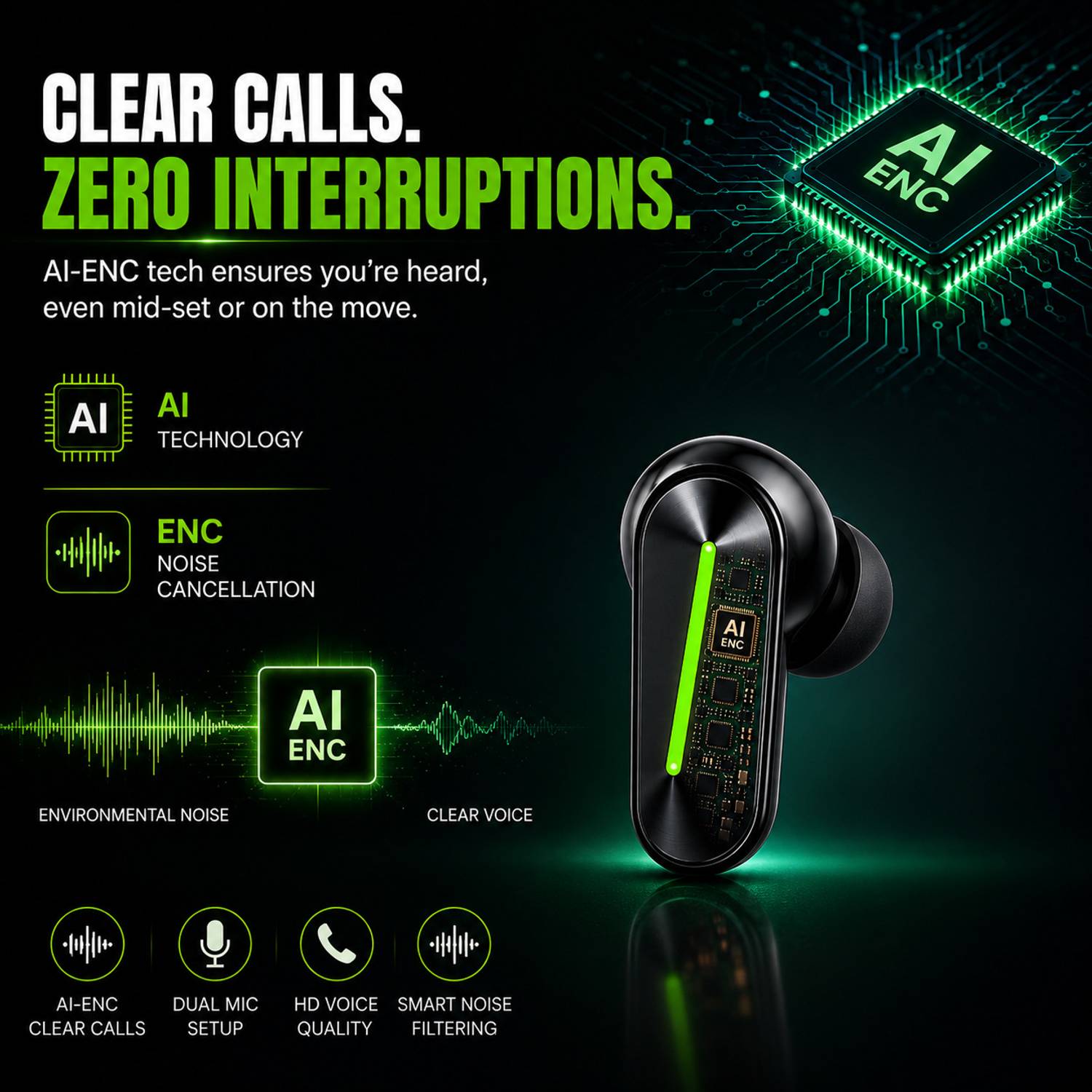 MSNR FireFly TWS Earbuds 70HR Playback - Image 2