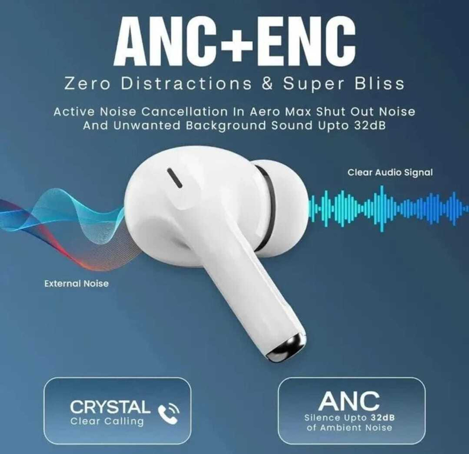 Image of FGTX TWS Pro Wireless Bluetooth Earbuds with Charging case Bluetooth
