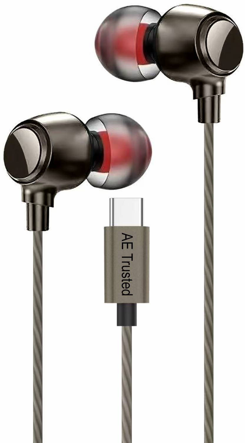 ae trusted AE-HF 007 Wired Headset (Gray 2, In the Ear)