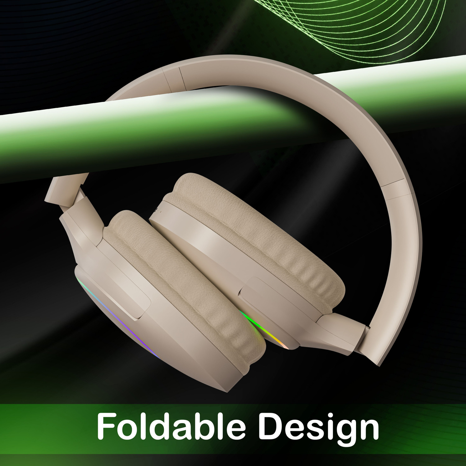 Image of MAK POWER CRUSHER with 60H Playback, Perfect for Music, Gaming & Calls Wireless Over-Ear Bluetooth