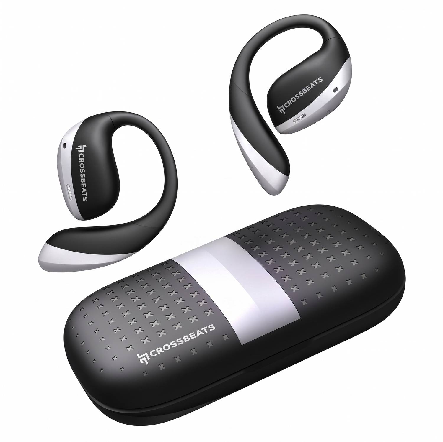 CrossBeats Arc Buds OWS Open-ear Wireless Earbuds|360 Spatial Audio|100hr Playtime Bluetooth