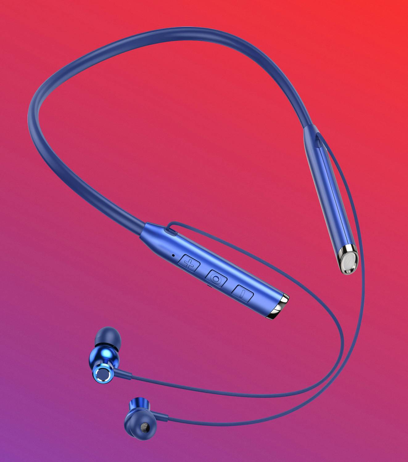 GEMFLY N80 Vibration Alert 50 Hours Playtime Cancellation Waterproof Neckband H33 Bluetooth