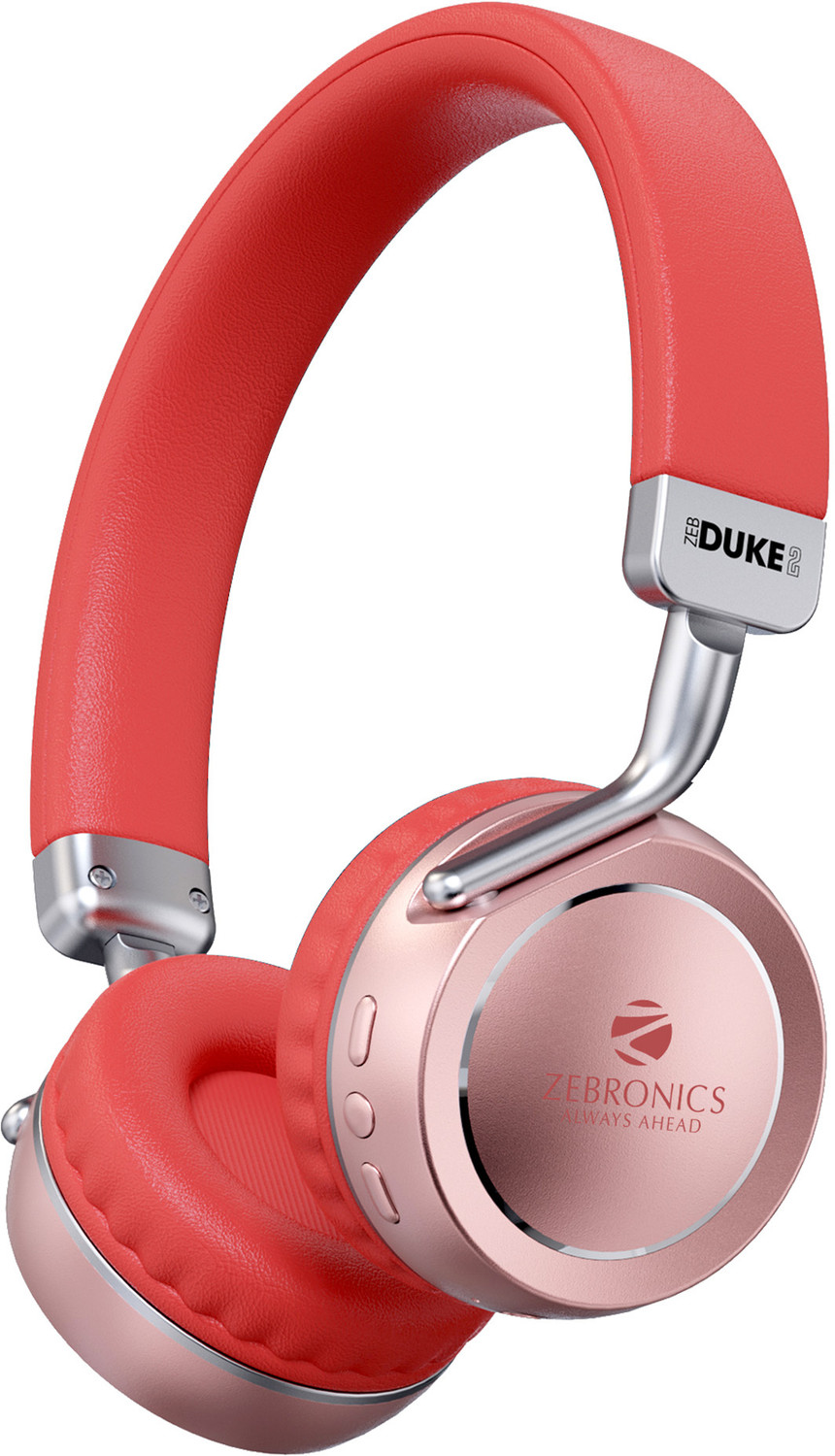 Image of ZEBRONICS Zeb-Duke 2, with 60h Backup, BT v5.4, Gaming Mode, ENC, Deep Bass, Dual Pairing Bluetooth