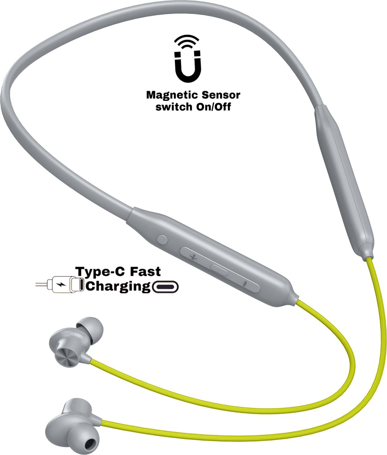 GREE MATT Z2 - POWER OFF/ON 48Hr Playtime Headphone Neckband Blue