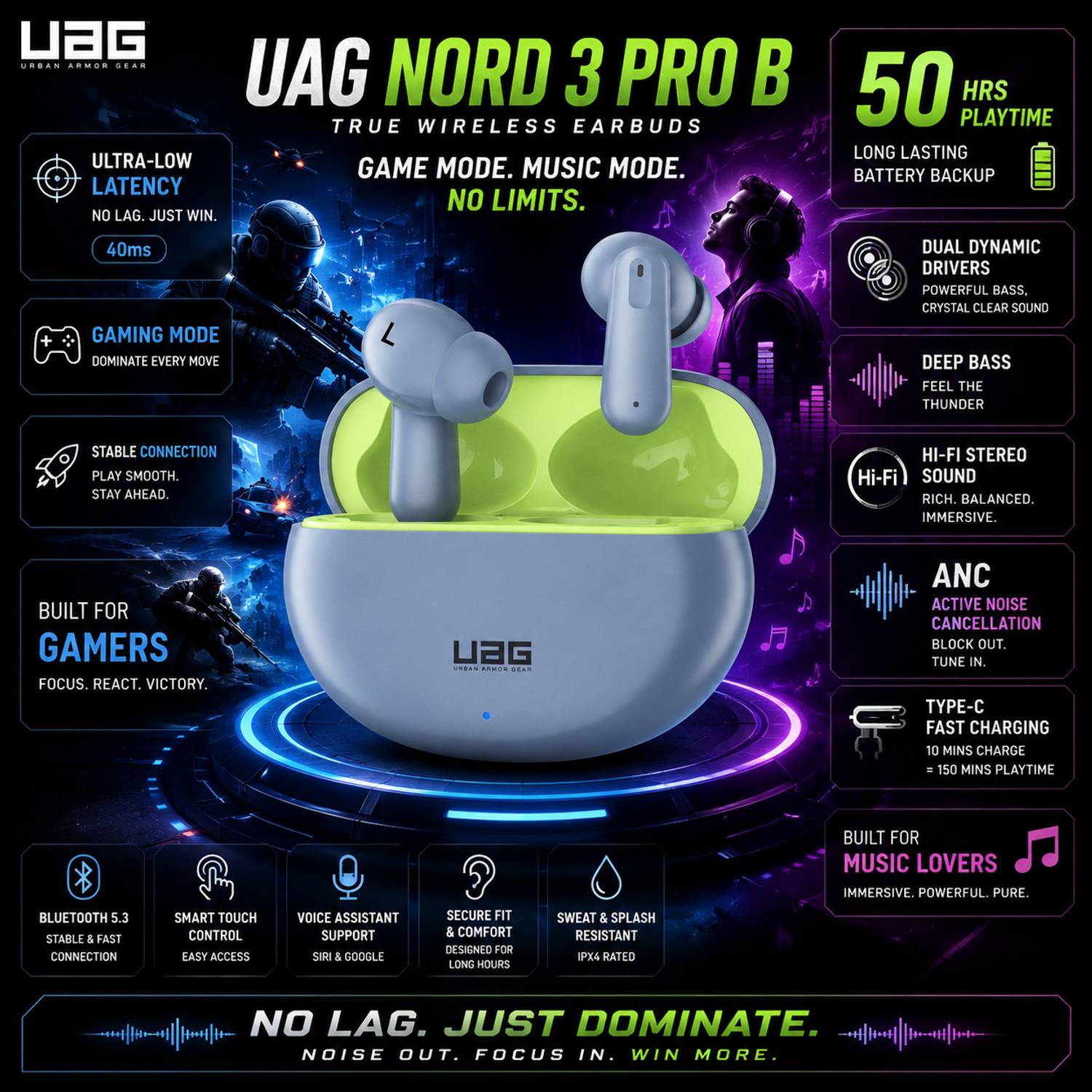 UAG Nord Pro 3 Earbuds