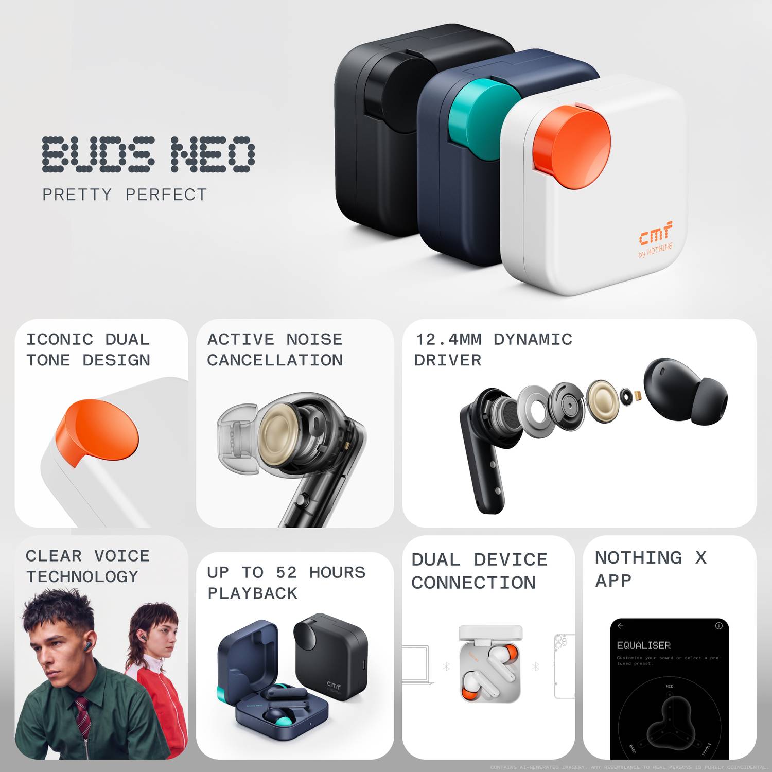 CMF Buds Neo 35 dB ANC, 12.4mm Driver - Image 4