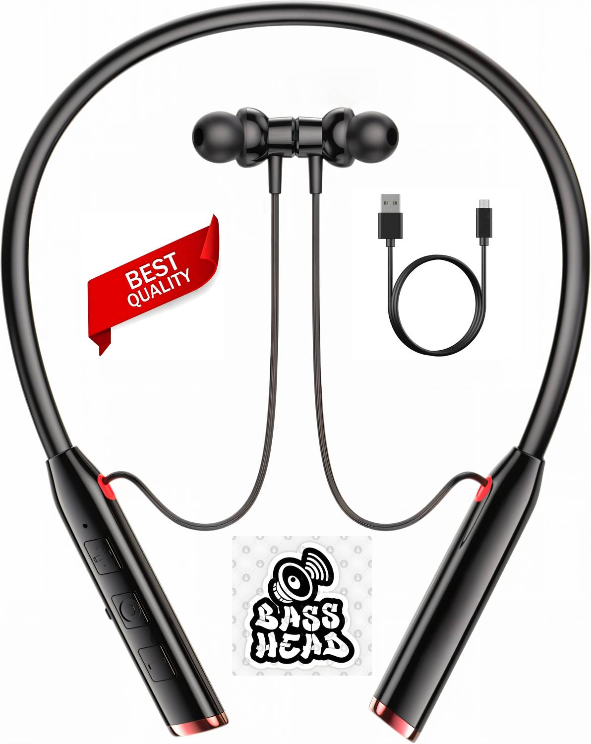 MR.NOBODY Vibration Alert, 48 Hours Playtime, ENC, HD Sound Quality & Stereo Bass N80 Bluetooth