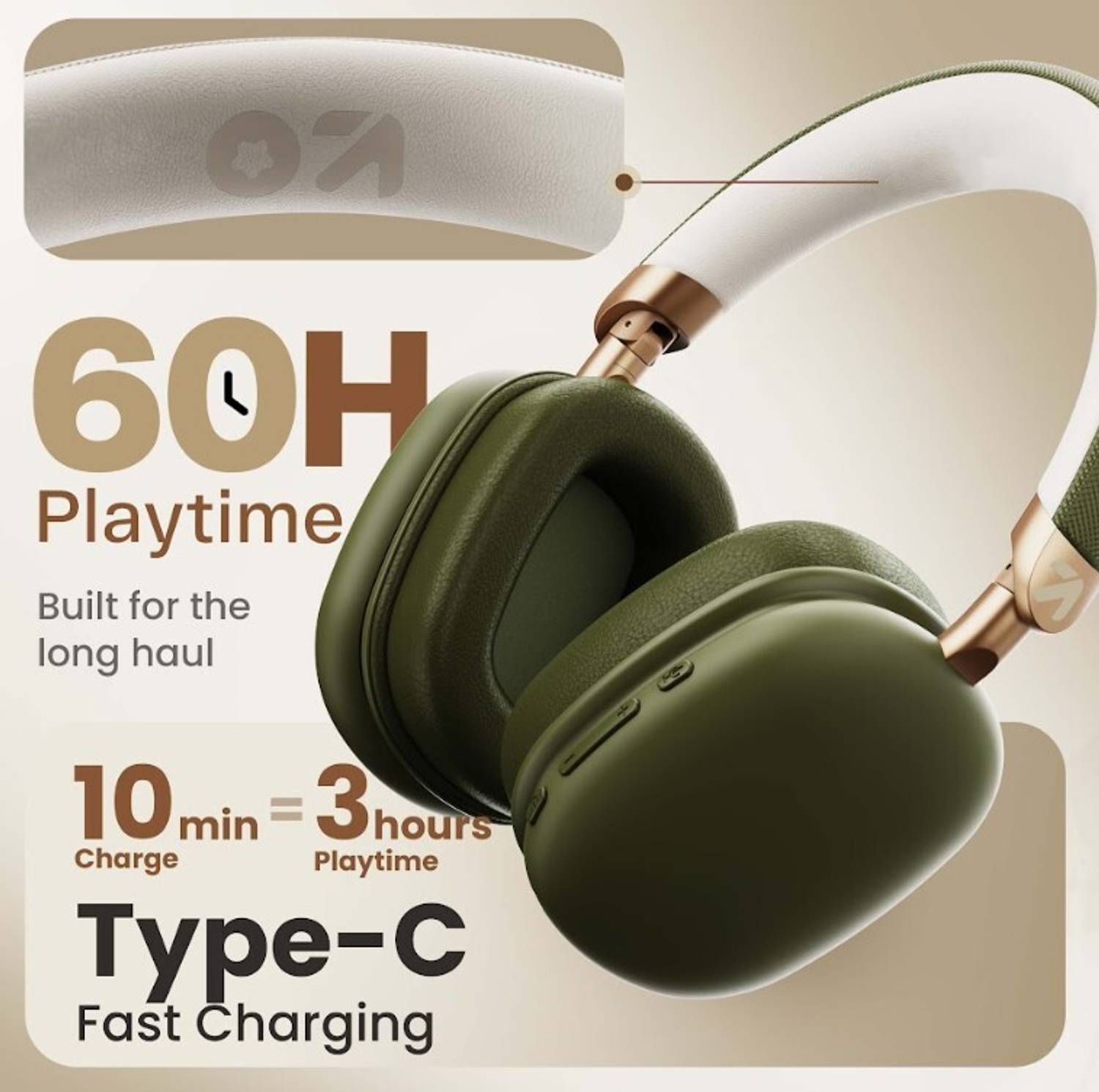 GOBOULT Fluid X 60Hrs Bluetooth Headphones - Image 4