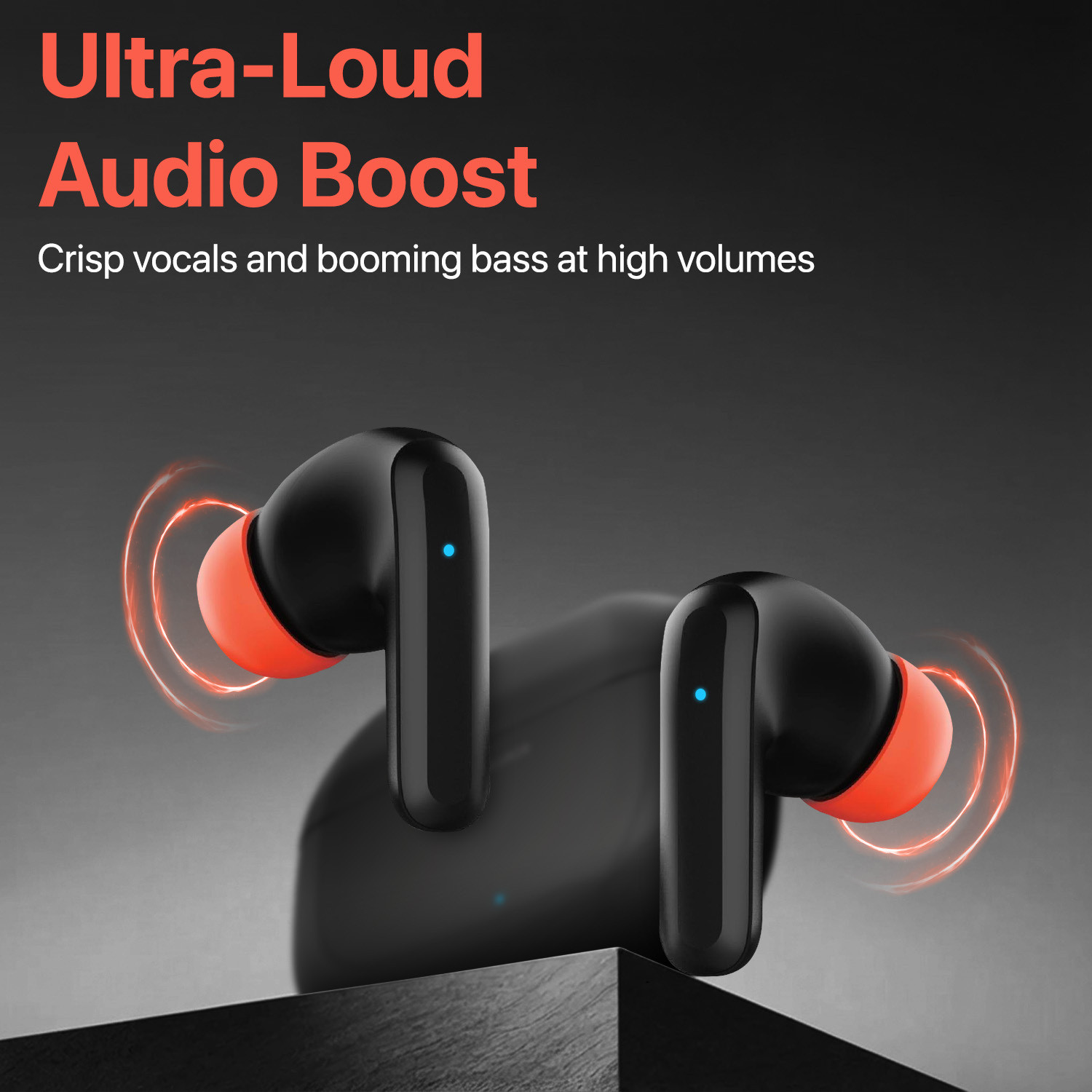 Image of Vaku Luxos SONAIR TWS Bluetooth 5.4 Earbuds 60H Playtime Deep Bass Touch Controls Bluetooth