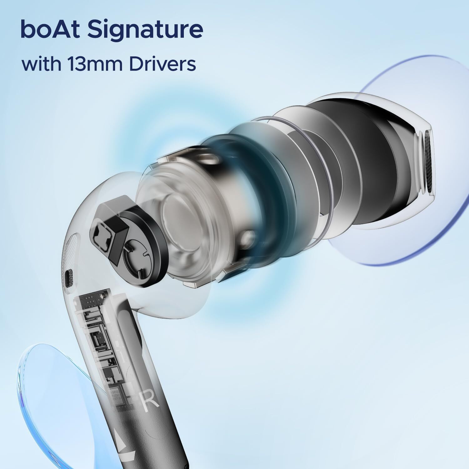 Image of boAt Airdopes Ace Bluetooth Headset (Black, True Wireless)