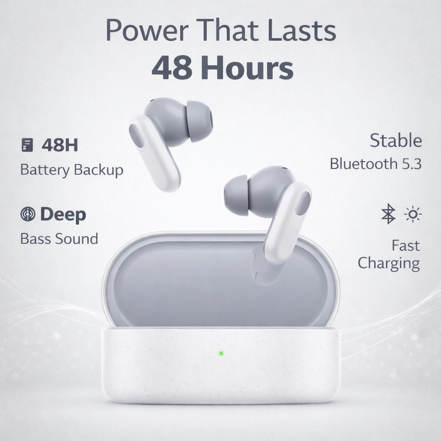 Image of CIHLEX True Wireless Earbuds Nord 2 CE Mobile Earbuds with Mic 2r, 12.4mm Drivers7 Bluetooth