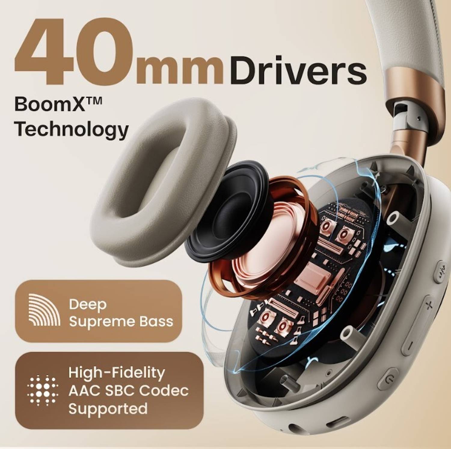 GOBOULT Fluid X 60Hrs Bluetooth Headphones - Image 5