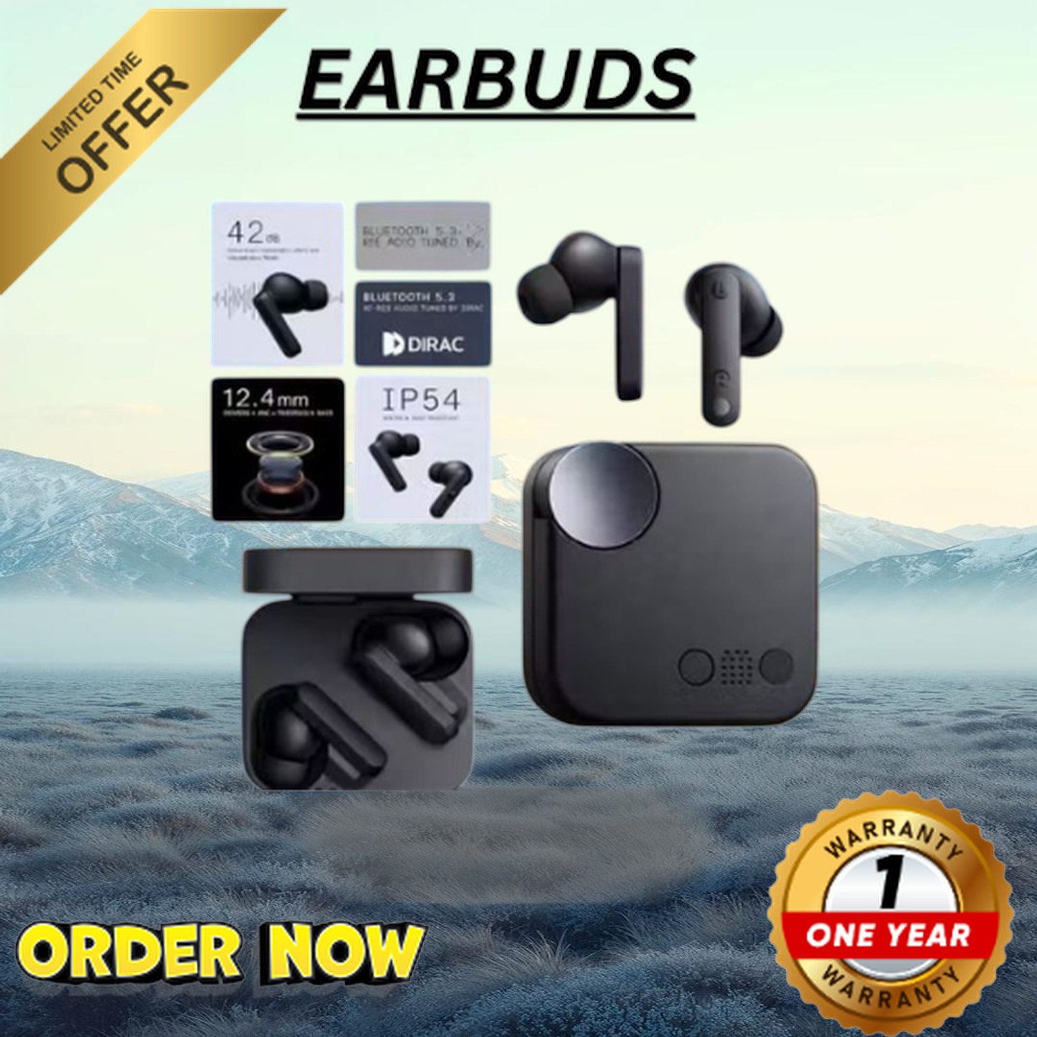 Image of GWALBROS WIRELESS MCF TWS Buds with 45 dB Ultra Bass Technology & upto 20Hrs V.D07 Bluetooth