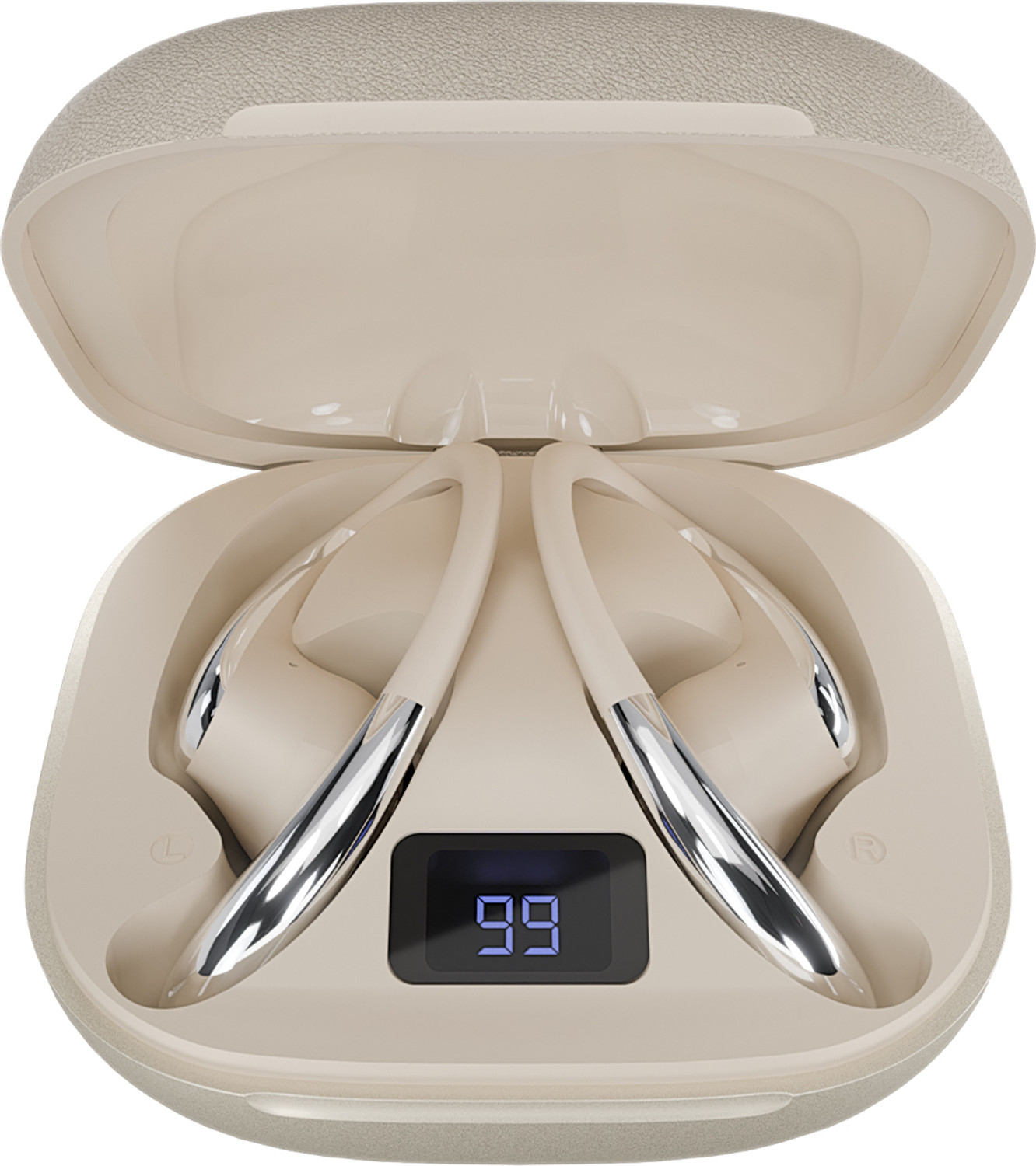 Image of ACwO DwOTS Sense Pro Open Ear Earbuds, ANC 42dB, 45H Playtime, Dual Pairing, Bt v6.0 Bluetooth