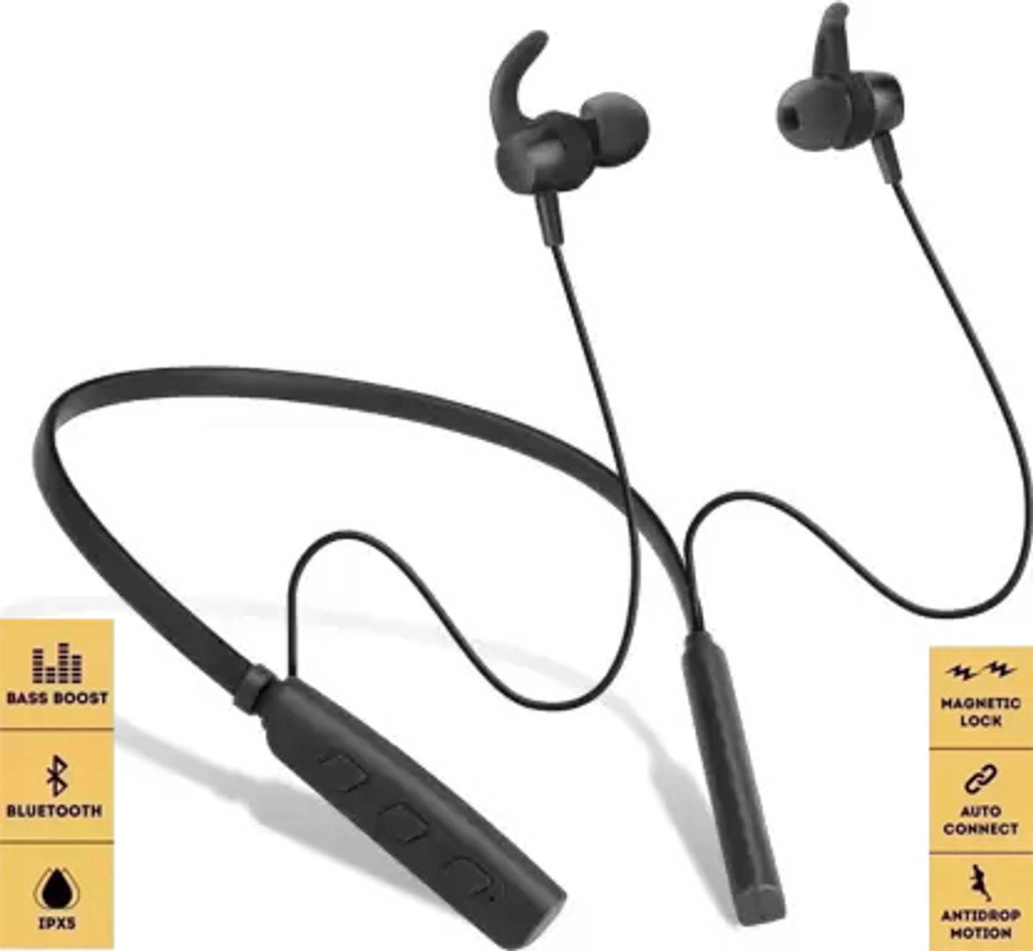 IZWI iz-327 Wireless Bluetooth headphone Bluetooth Headset (Black