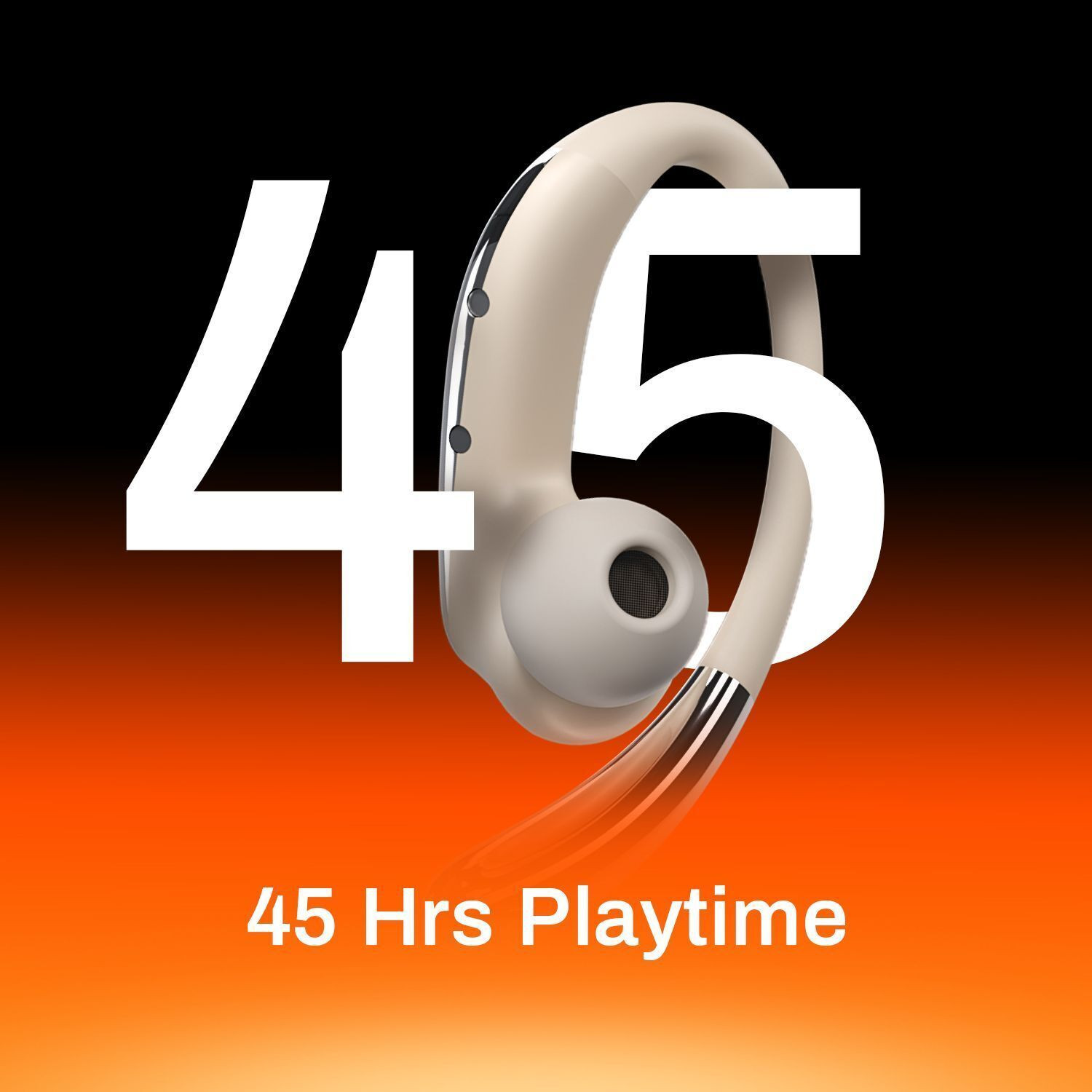 Image of ACwO DwOTS Sense Pro Open Ear Earbuds, ANC 42dB, 45H Playtime, Dual Pairing, Bt v6.0 Bluetooth