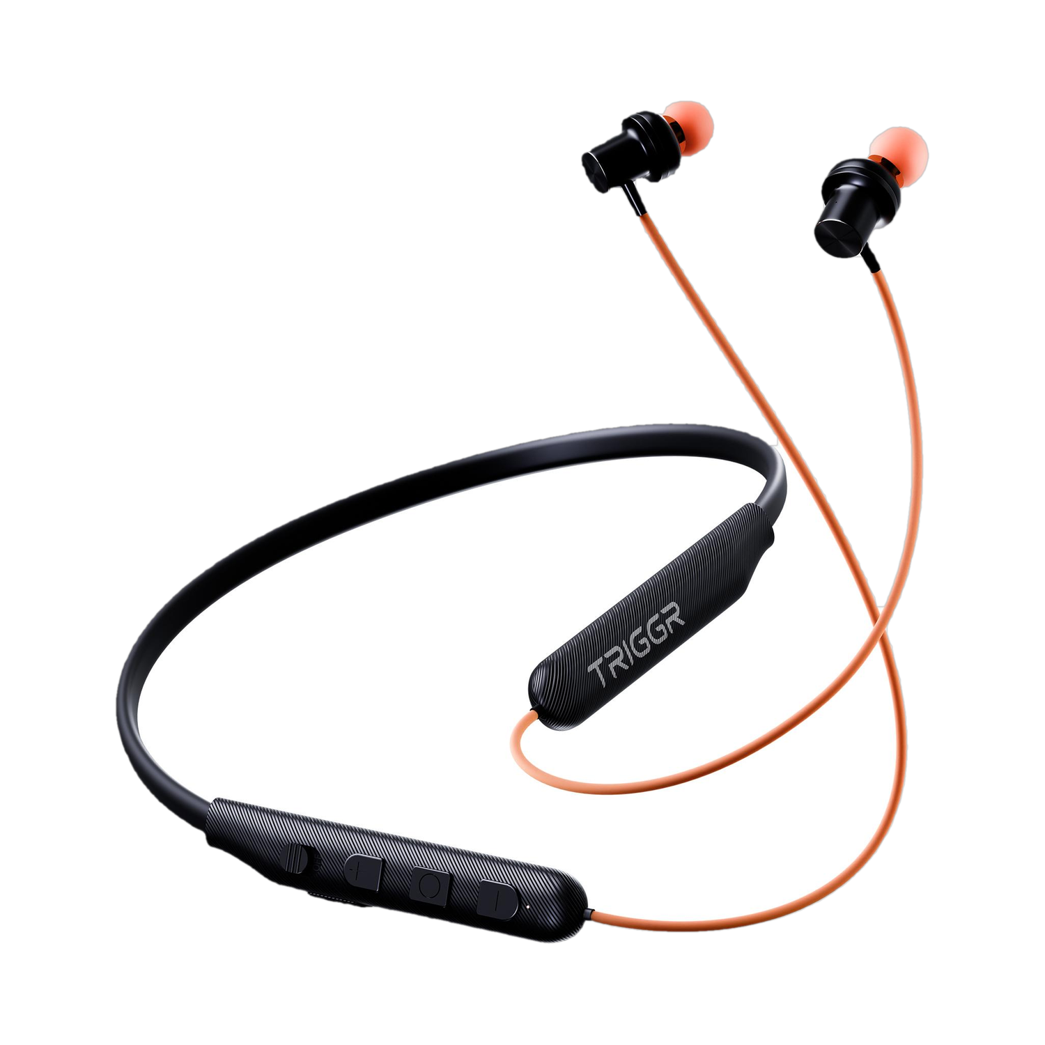 TRIGGR Bassplugs 100 Neckband, Dedicated Switch, 40H Battery, Dual Pairing, Fast Charge Bluetooth Price in India - Buy TRIGGR Bassplugs 100 Neckband, Dedicated Switch, 40H Battery, Dual Pairing, Fast Charge Bluetooth Online - TRIGGR : Flipkart.com