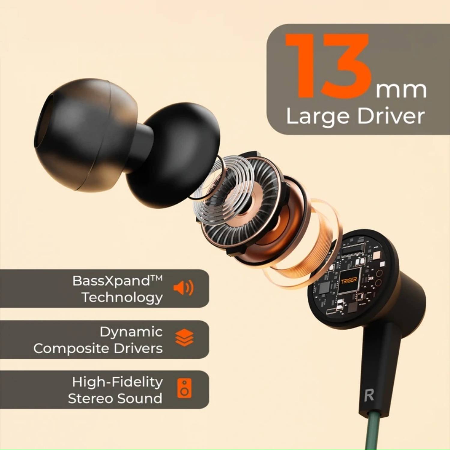RD Telinet 3.5mm Jack Wired Earphones - Image 3