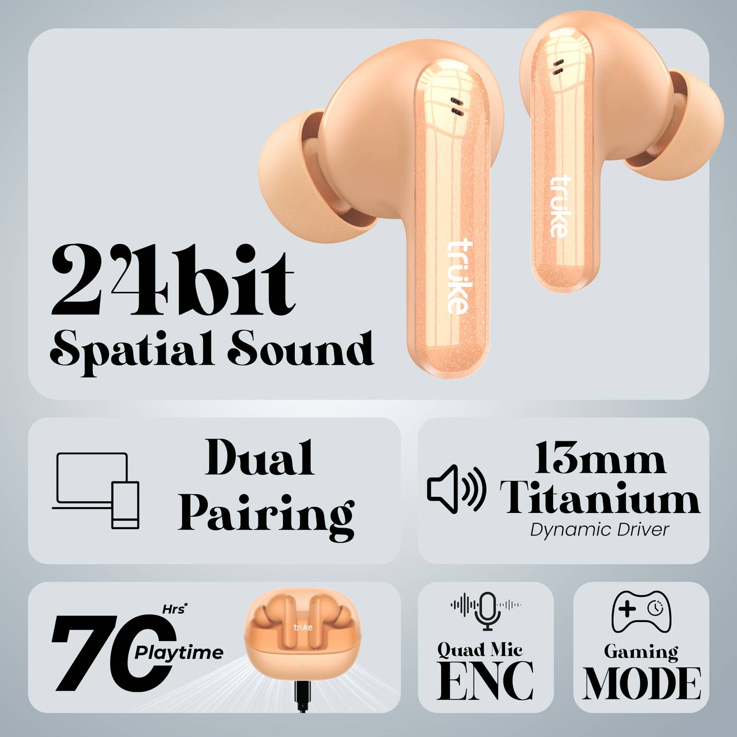 truke Buds Echo 24-Bit 360 Spatial Audio - Image 2