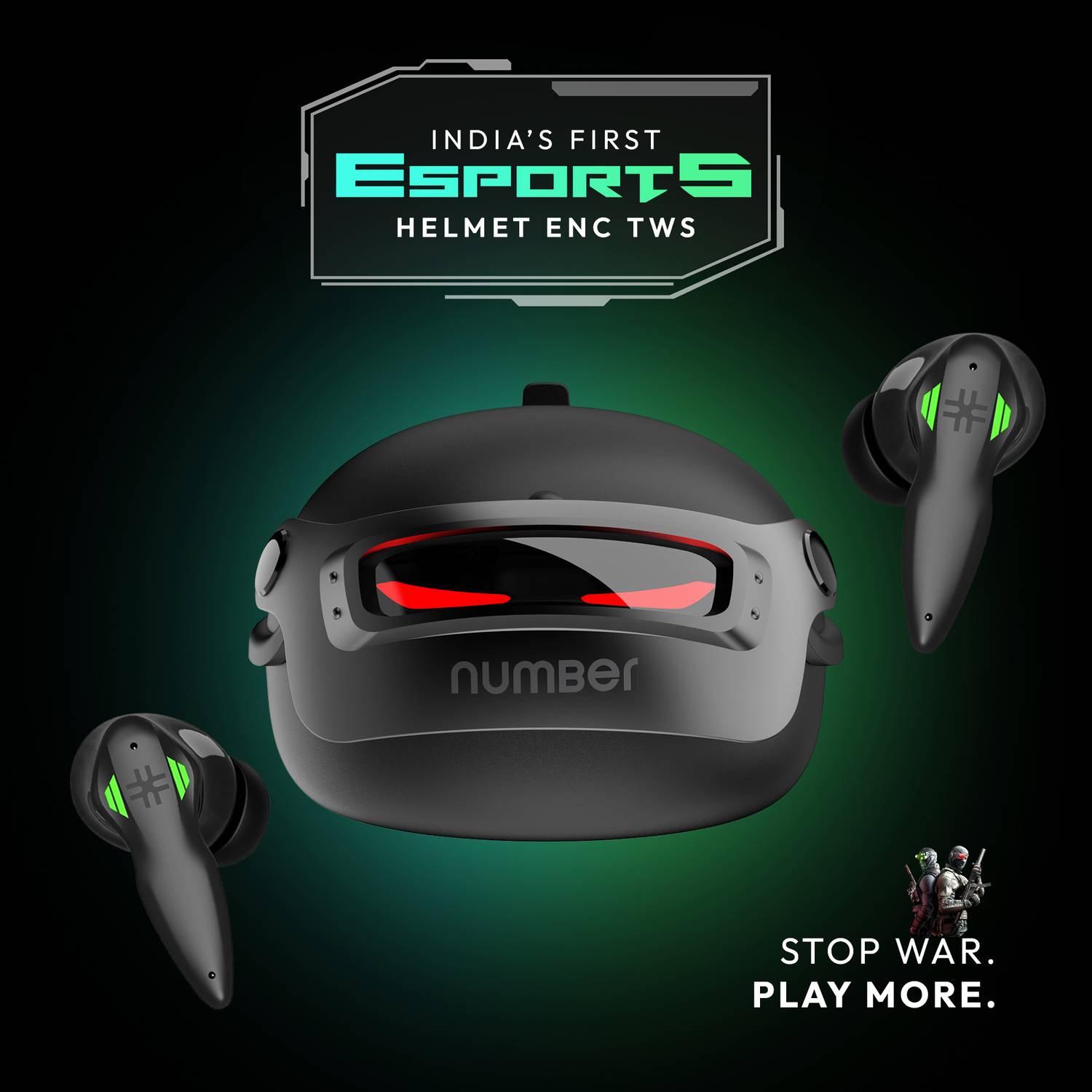 Number Super Buds Pro GT9 Helmet TWS - Image 2
