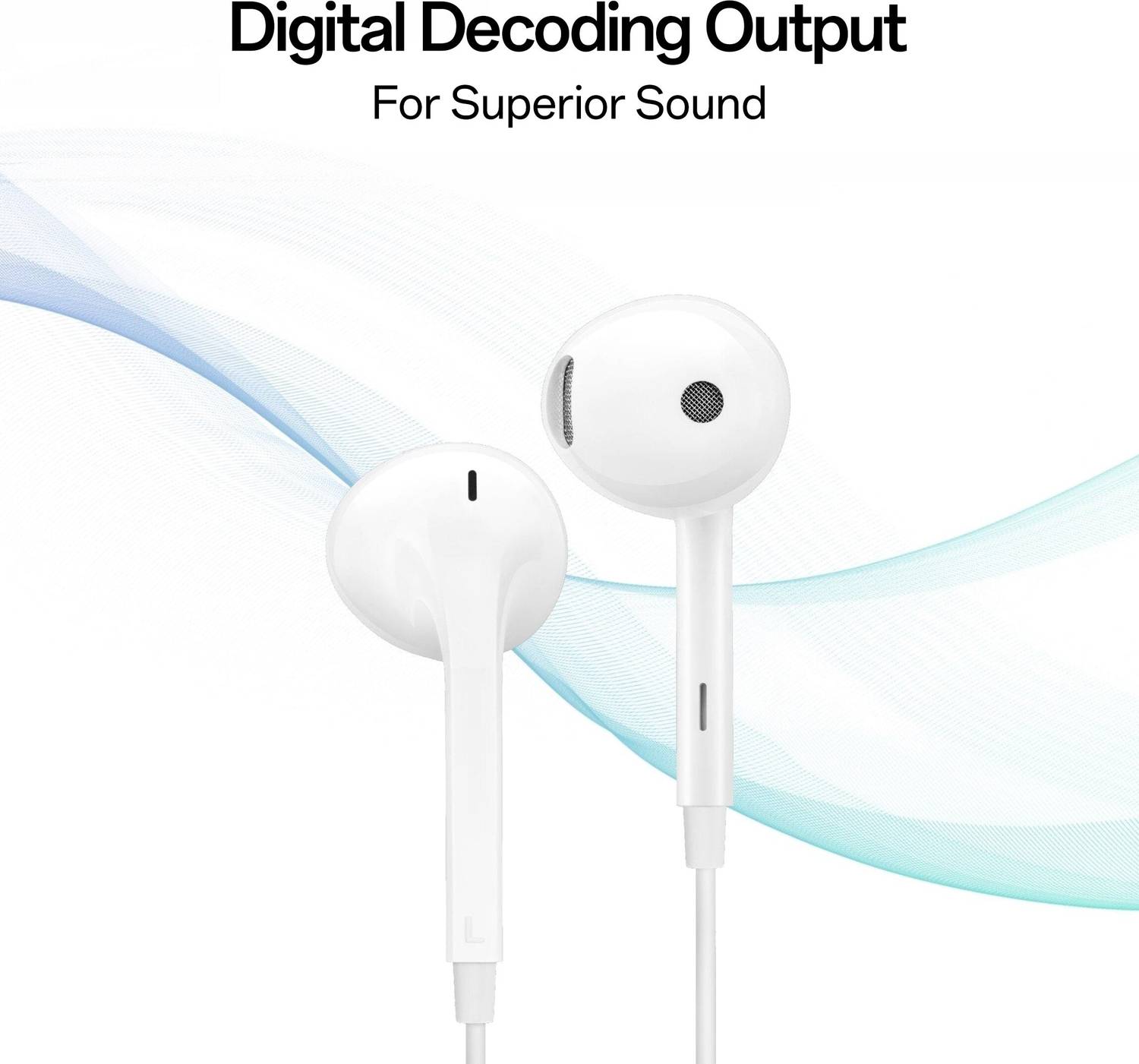 OPPO MH136 Type-C Half-in-Ear Wired Earbuds - Image 2