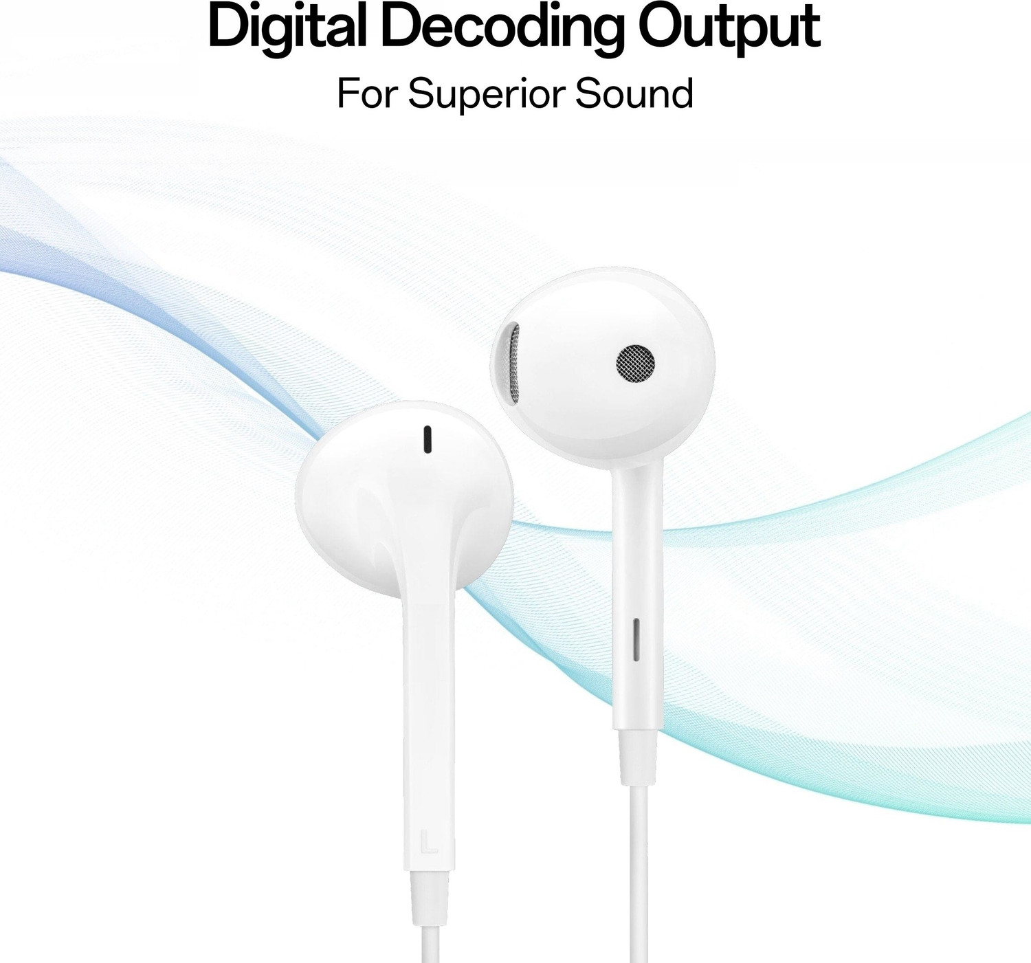 Image of OPPO Type-C Half-in-Ear Wired Earbuds(MH136), 14.2mm Dynamic Coil Wired