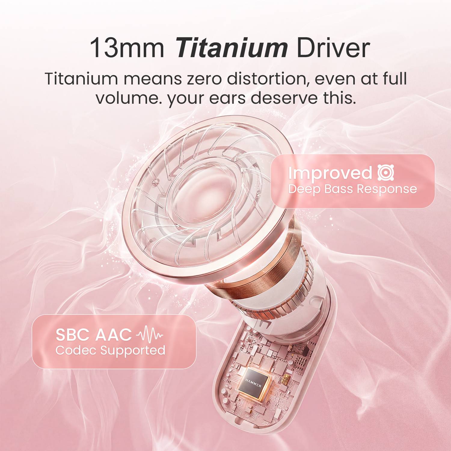 Hammer Airflow Neo Bubblegum Earbuds - Image 3