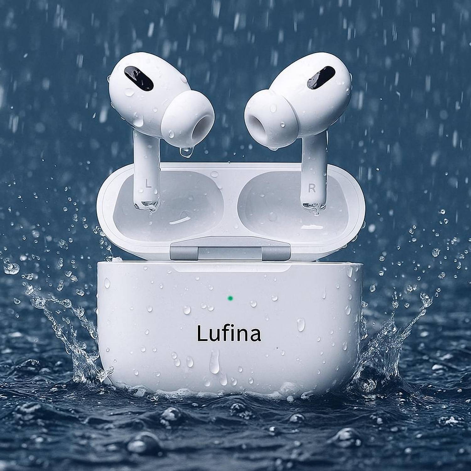 Lufina FT New Pro White TWS Bluetooth Earbuds - Image 1