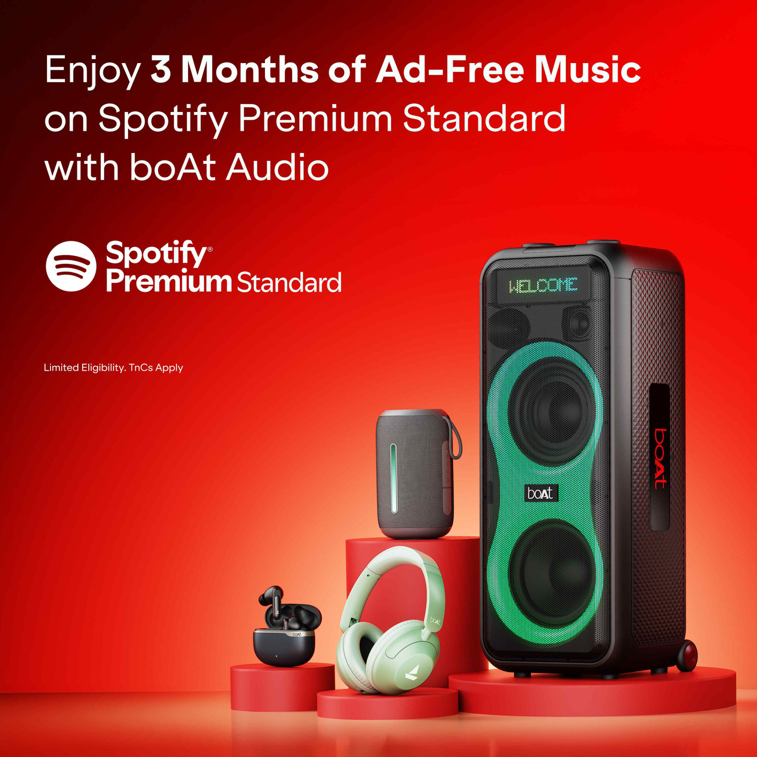 Image of boAt Airdopes Plus 223,Spatial Audio,60H Battery,Quad Mic,AI-ENx,Multi-Connect,BTv6.0 Bluetooth