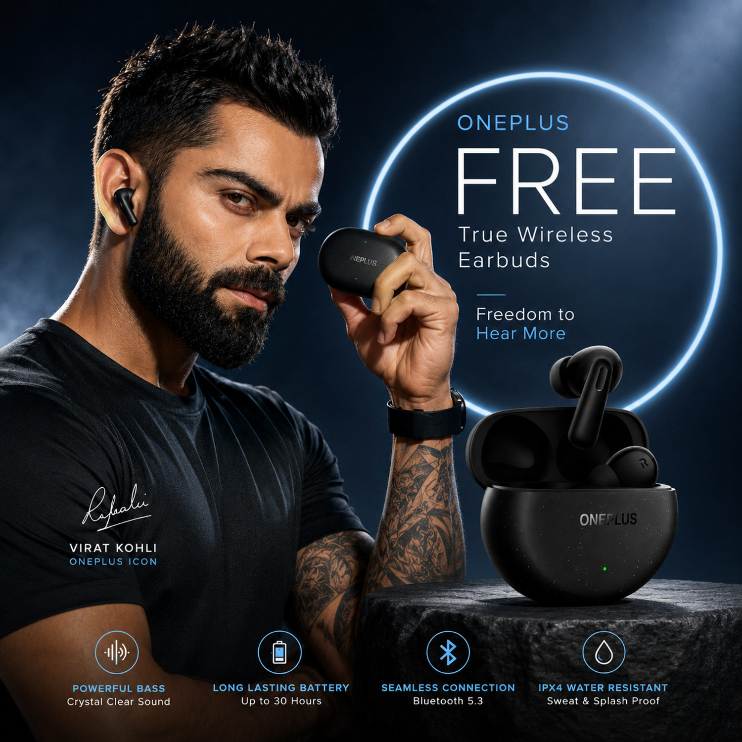 Image of Woonk On Plus Buds Pro 3 Bluetooth TWS in-Ear Buds - Dual Drivers Dual R52 Bluetooth