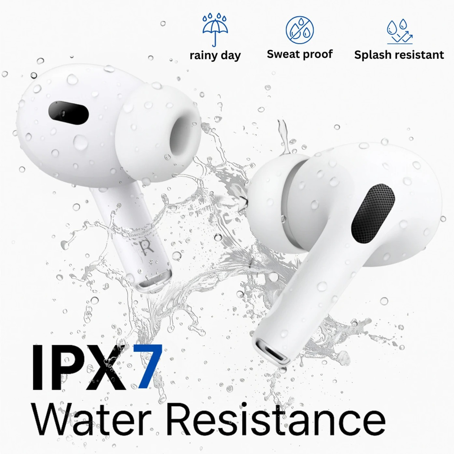 Image of house of common D13 Bluetooth Headset (White, True Wireless)