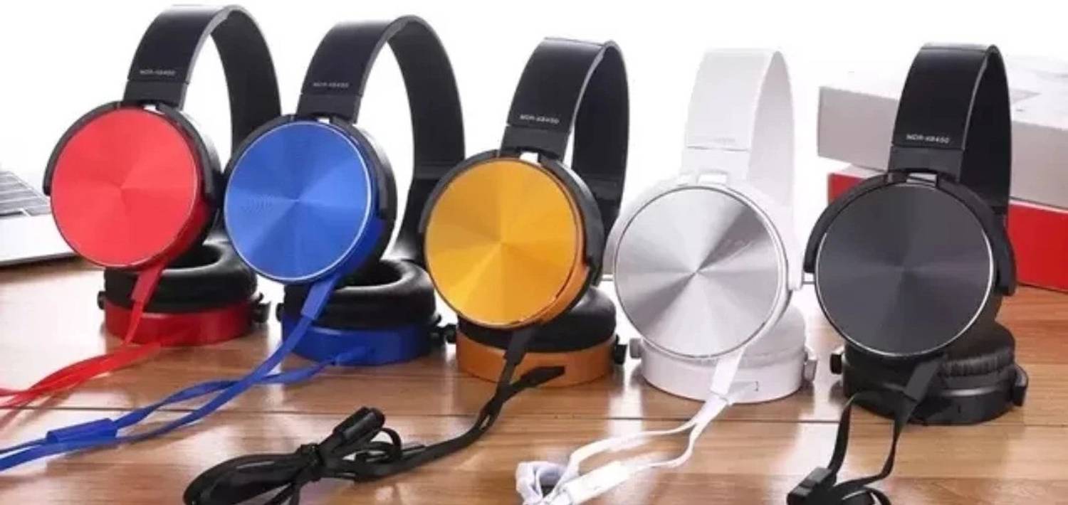 SANNO WORLD Extra bass 450 Wired Over the Ear Headphone with Mic