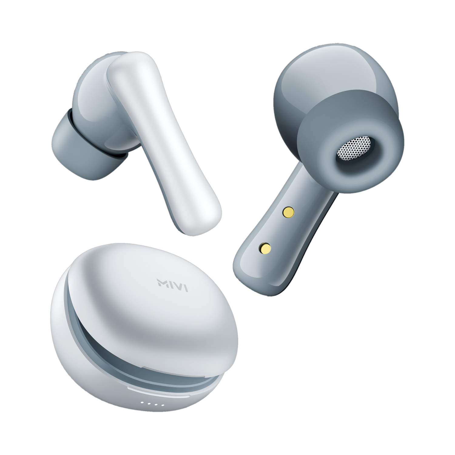 Mivi Duopods I2, 45Hrs Playtime, HD Call, Fast Charging, IPX4, Low Latency, 5.3v Bluetooth