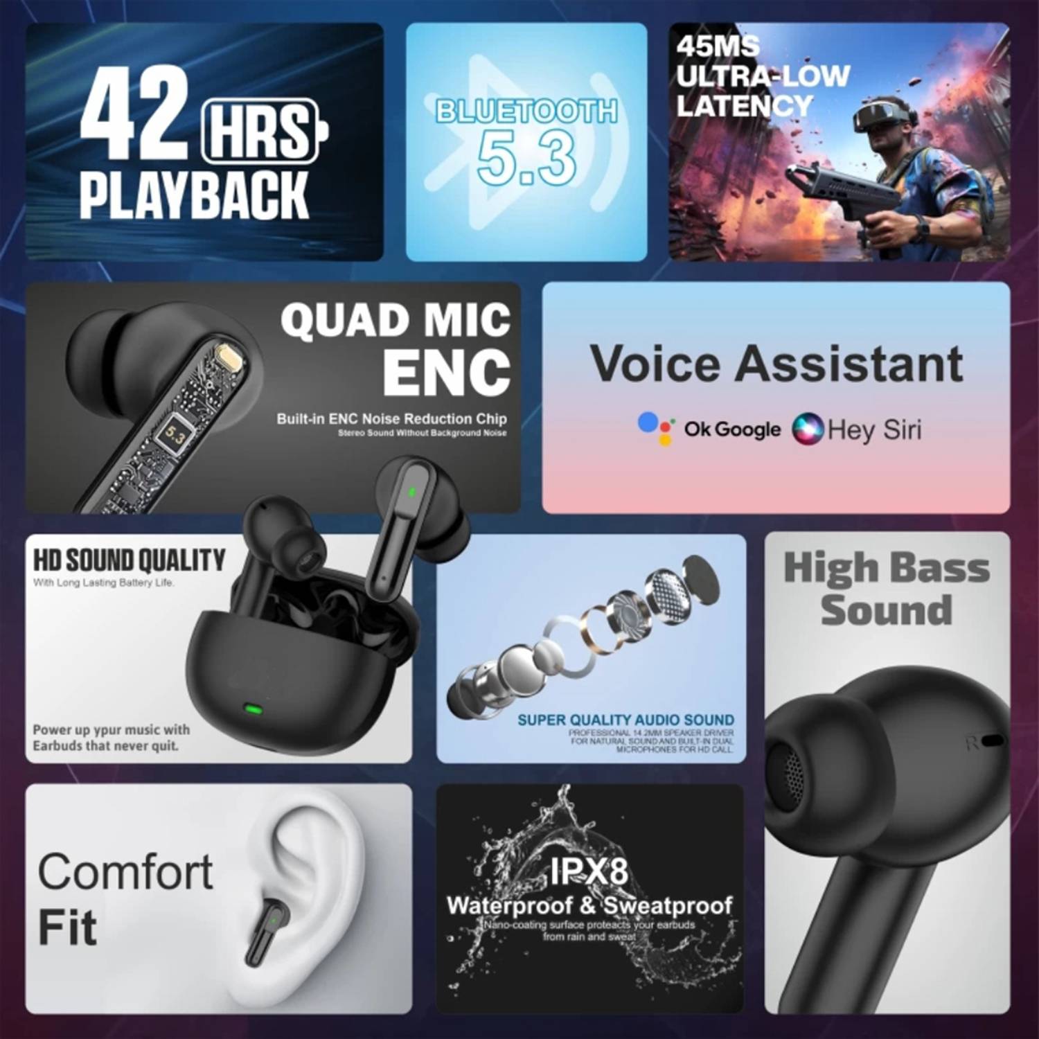 Qvee QV151 TWS In-Ear Wireless Earphone - Image 4