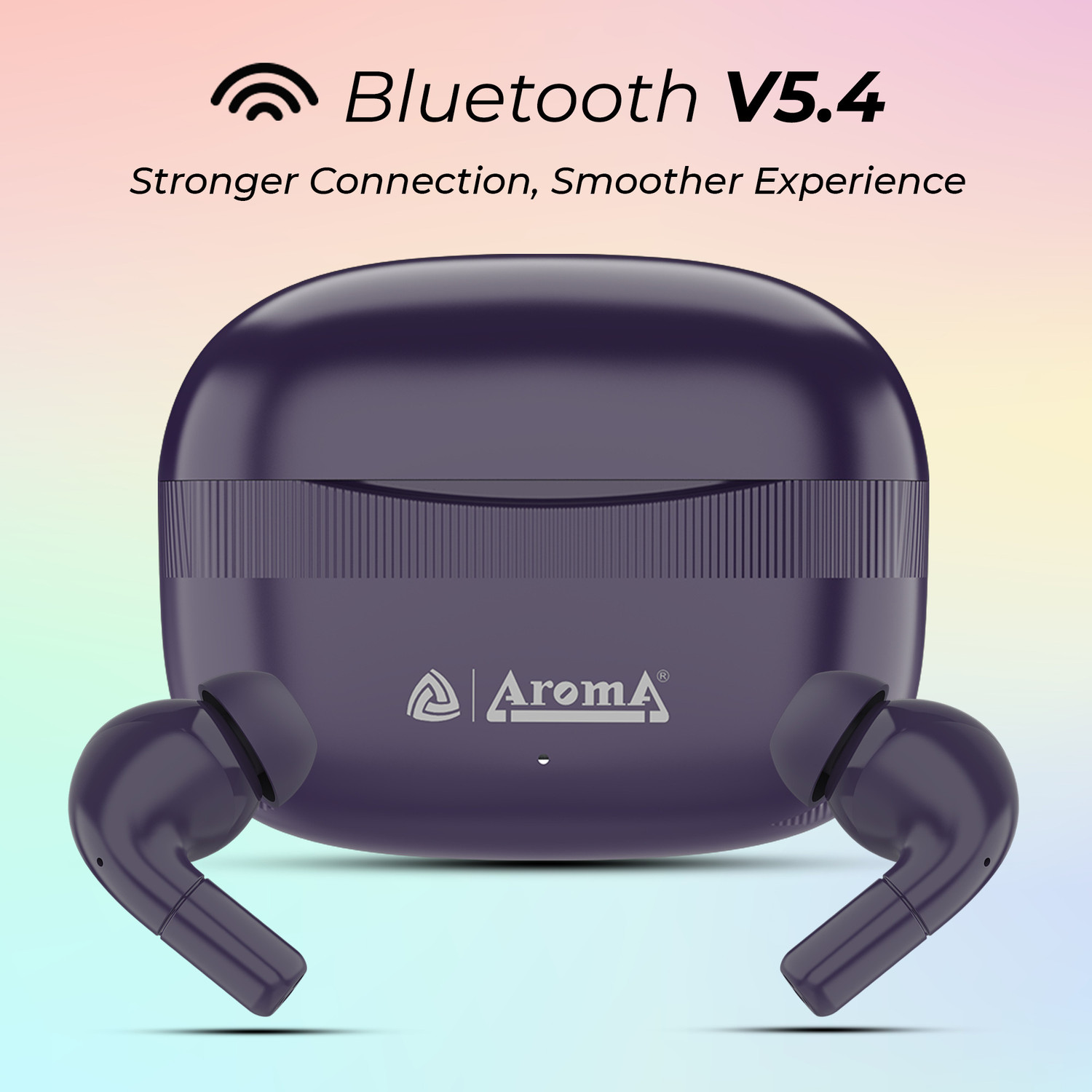 Image of Aroma TWS22 - V5.4 Upto 60Hr Playtime*, ENC, Dual Paring, Fast Charging, Heavy Bass Bluetooth