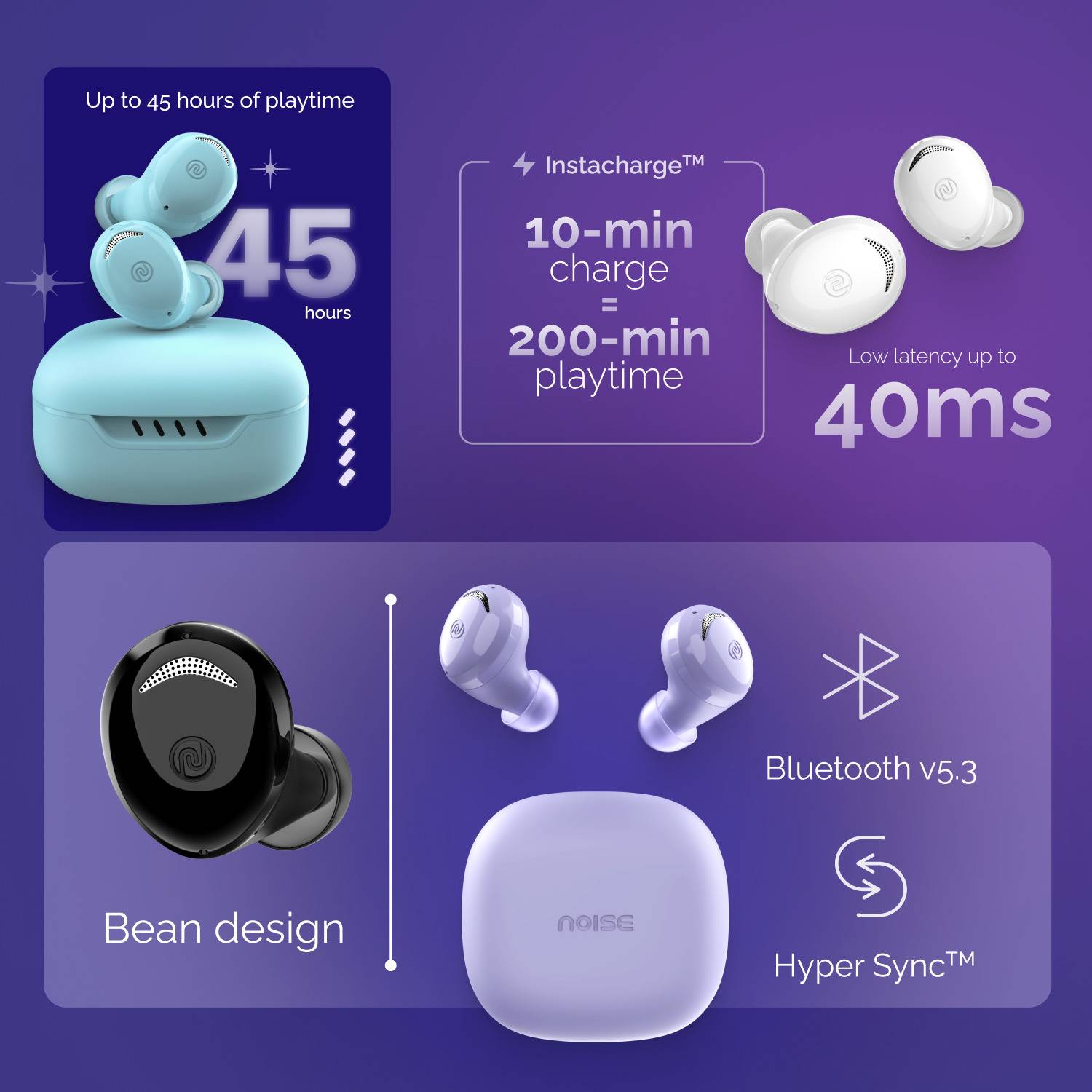 Noise Buds Trance with 45 Hrs Playtime - Image 2