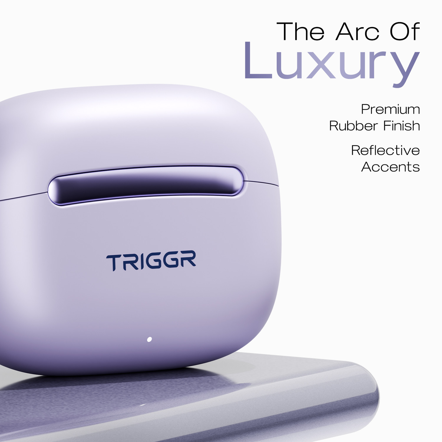 Image of TRIGGR Arcus One 60H Battery, 4 Mic ENC, Dual Pairing, Rubber Grip, 13mm Drivers, v6.0 Bluetooth