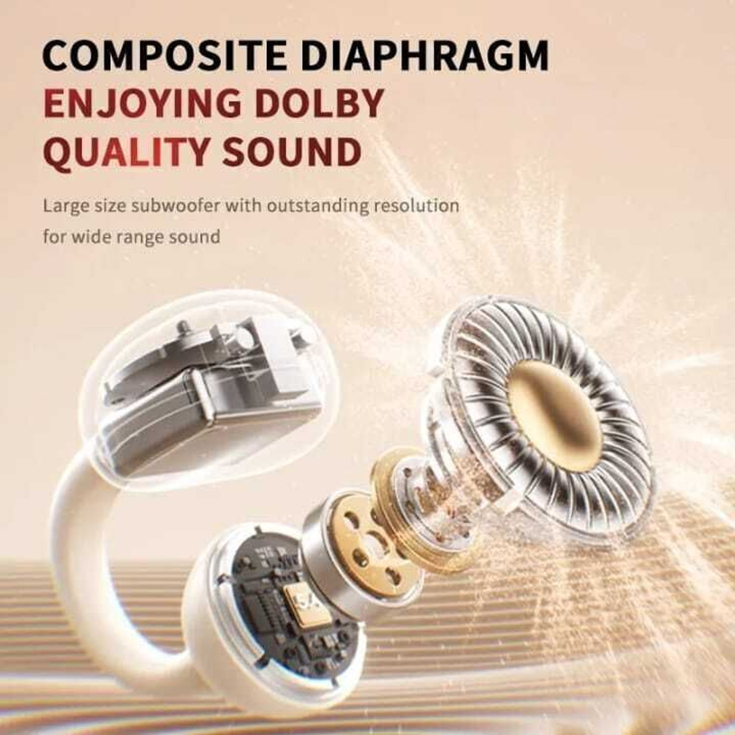 Image of Alible Air Clips Quad Mic & AirWave Technology, 40 Hrs playtime Bluetooth