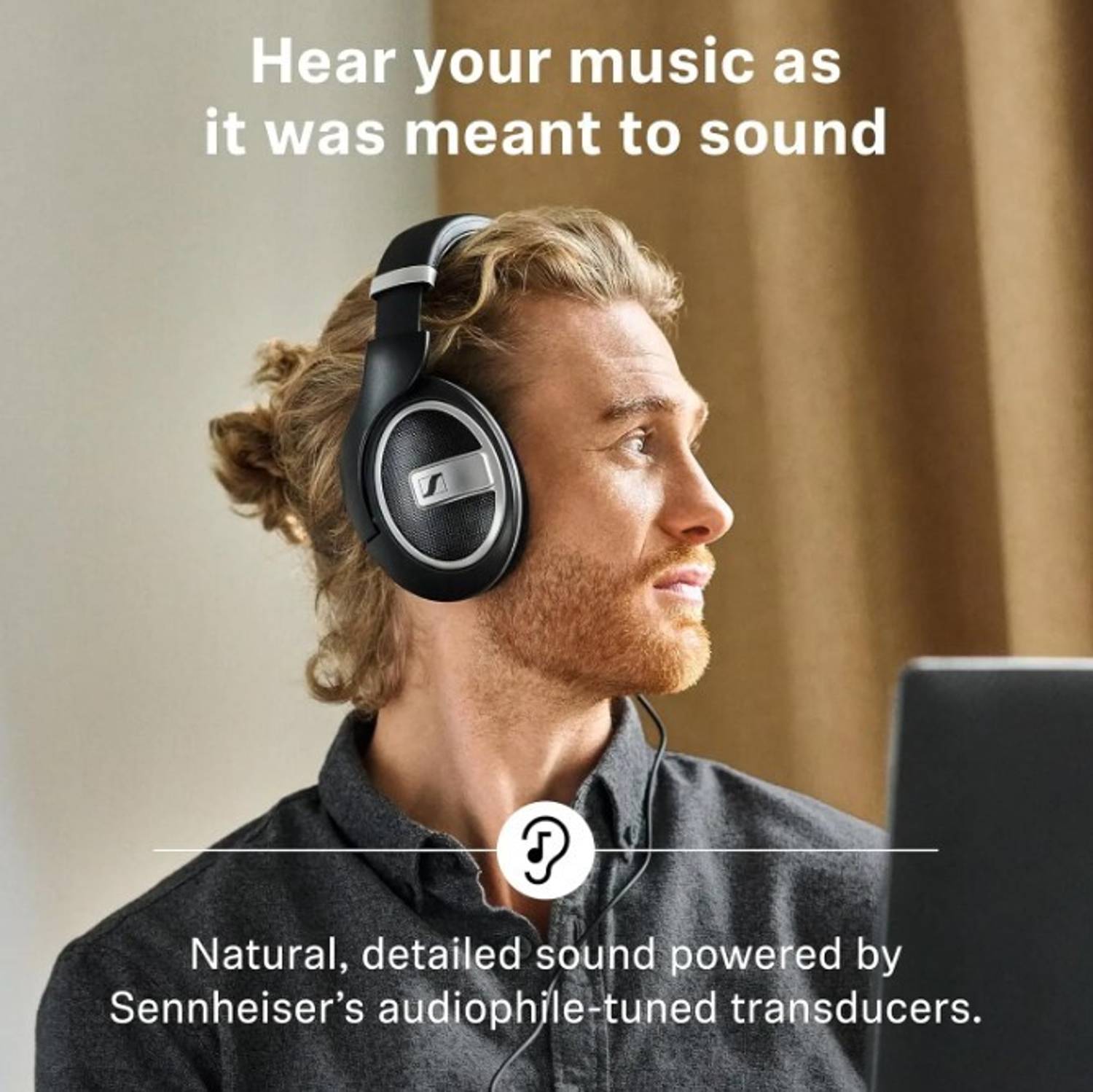 Sennheiser HD 599 SE open-back headphones with wide sound, comfy