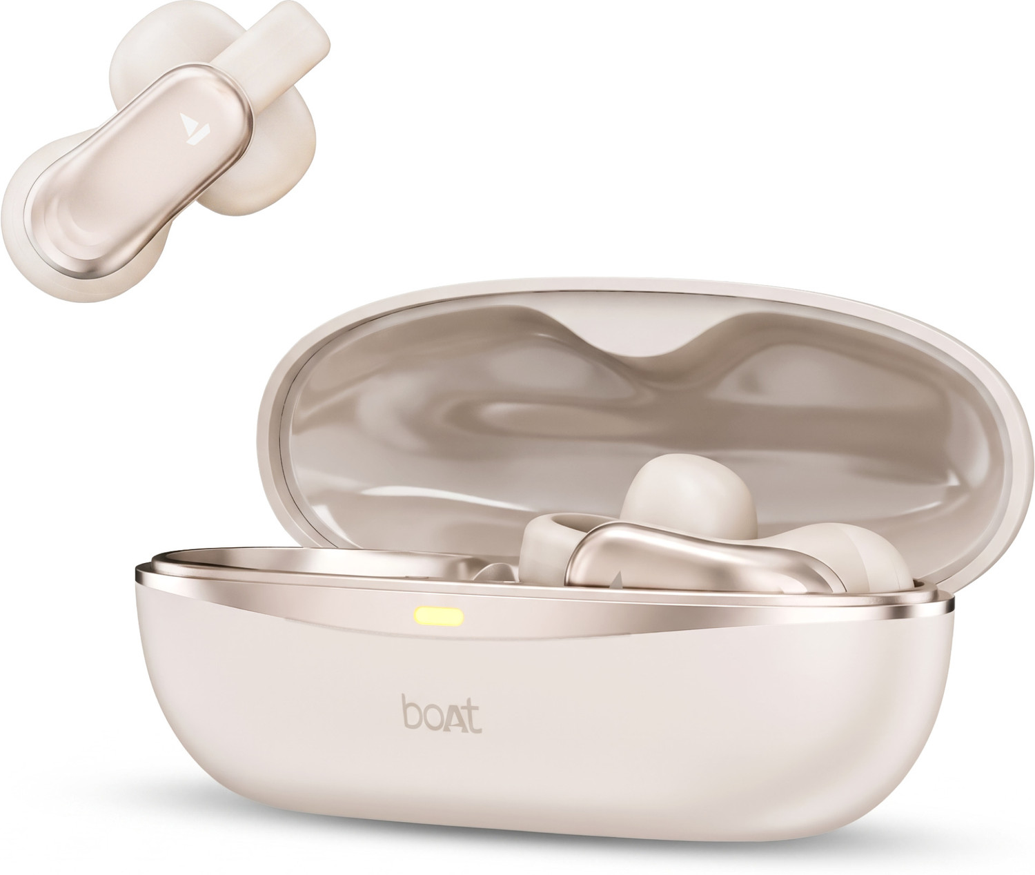 Image of boAt Airdopes Clip OWS Earbuds,Clip-On Fit,Air-Conduction Tech,42H Battery,ENx,BTv6.0 Bluetooth