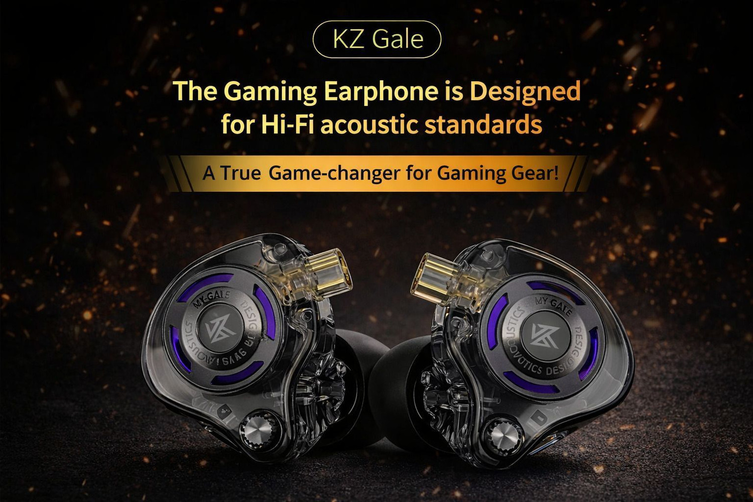 Image of KZ Gale Super Linear Dynamic Driver Gaming IEM Wired